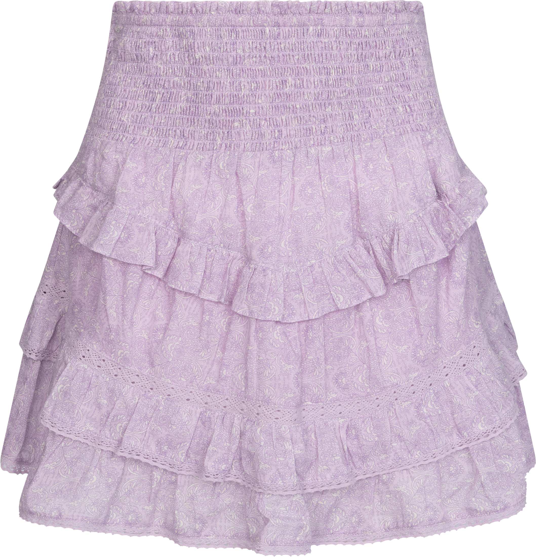 Vilde Paisley Skirt - Pink Paisley