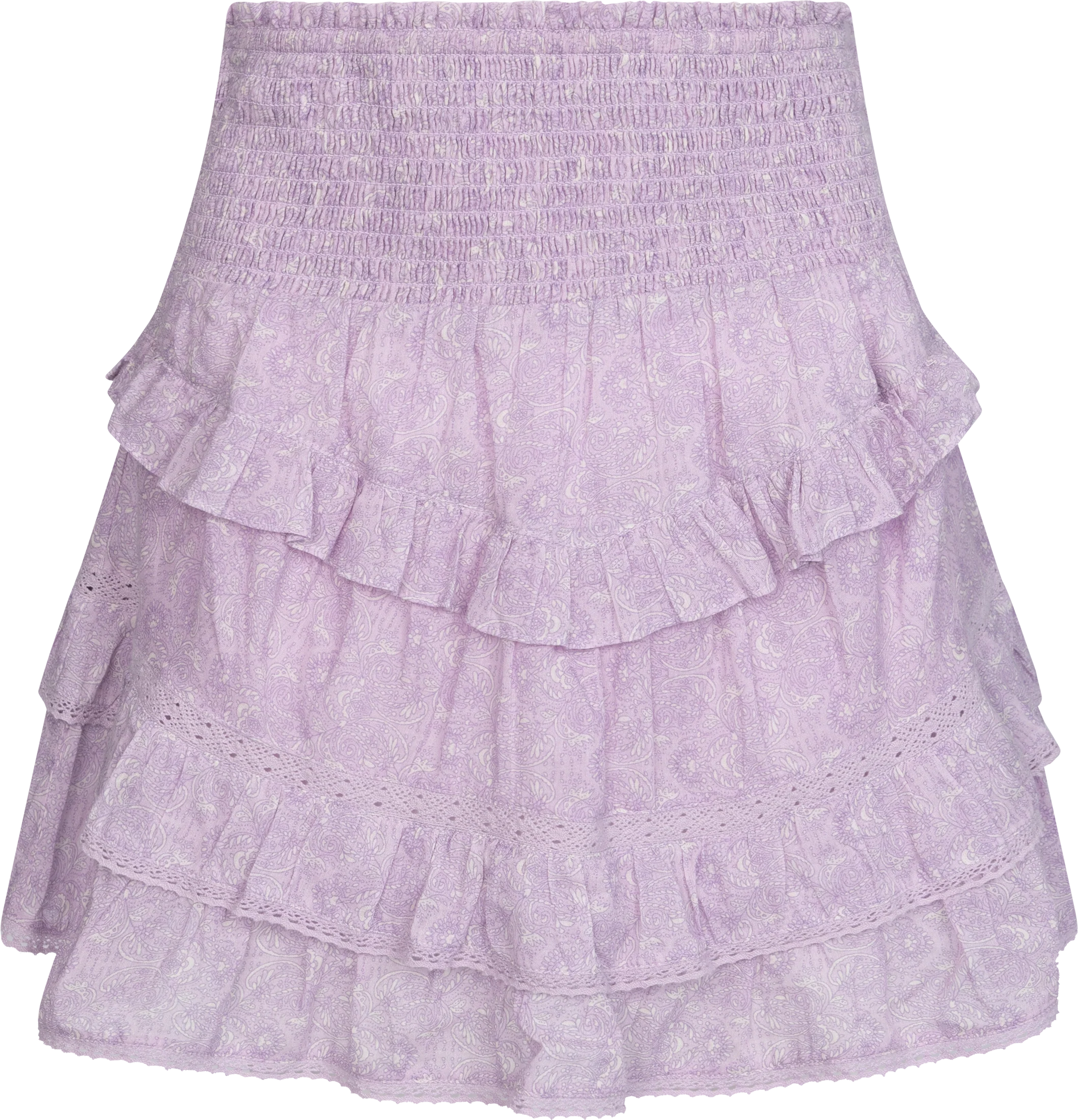 Vilde Paisley Skirt - Pink Paisley