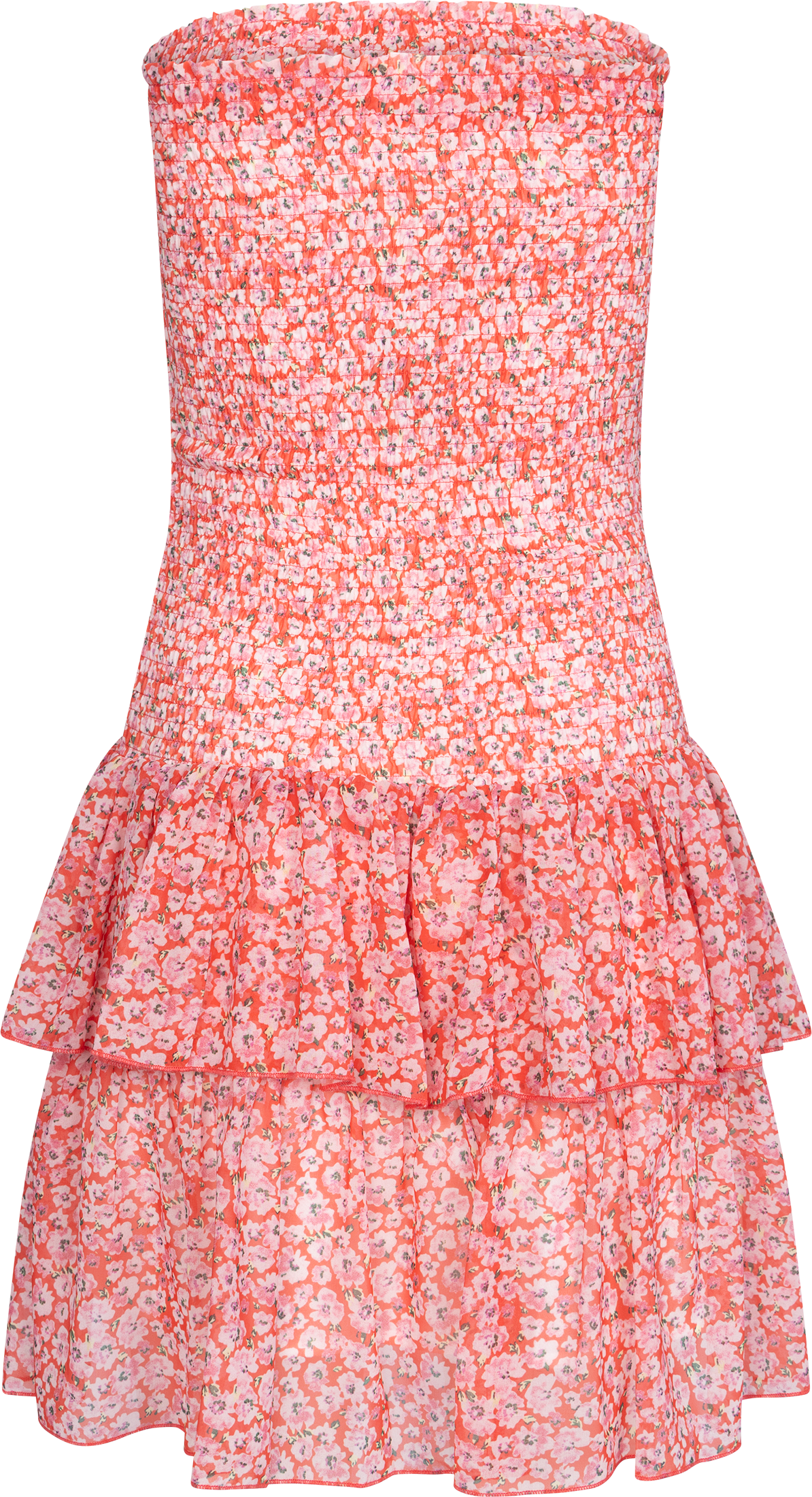 Kanutte Chiffon Smock Dress - Pink