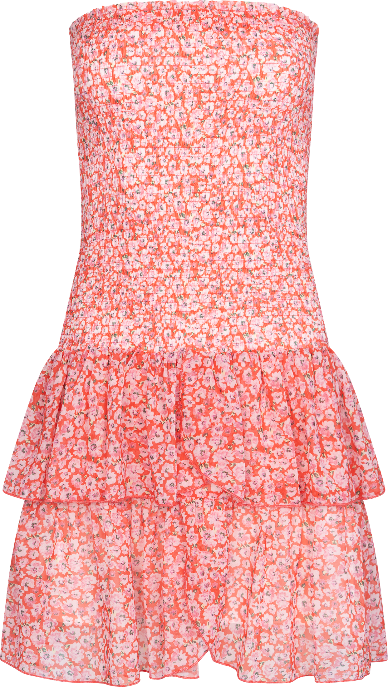 Kanutte Chiffon Smock Dress - Pink