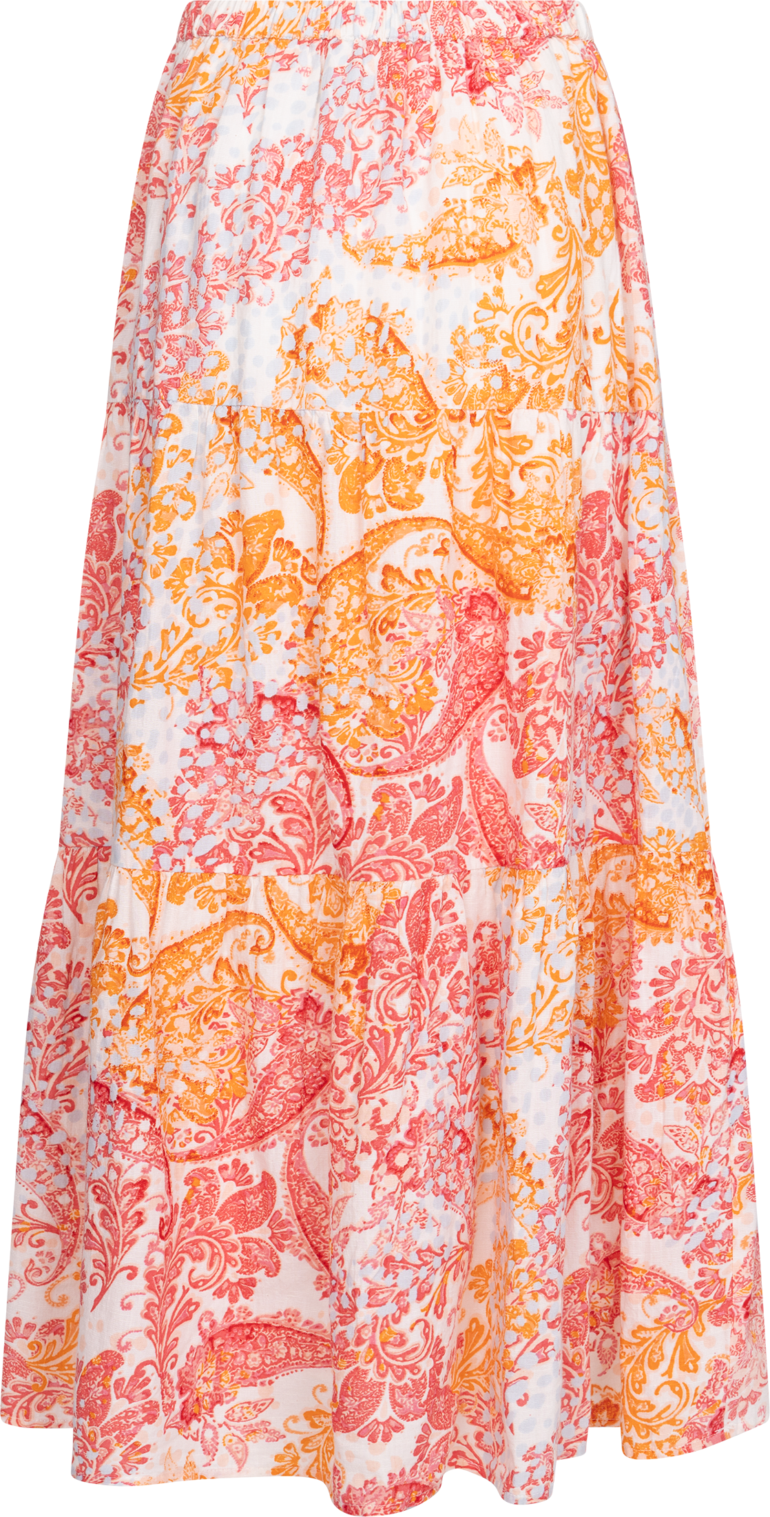 Rana Linen Skirt - Coral