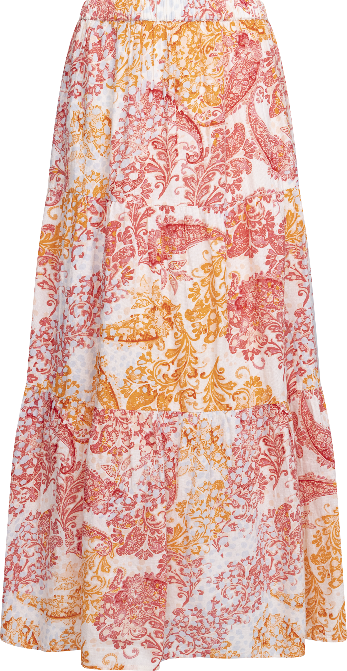 Rana Linen Skirt - Coral