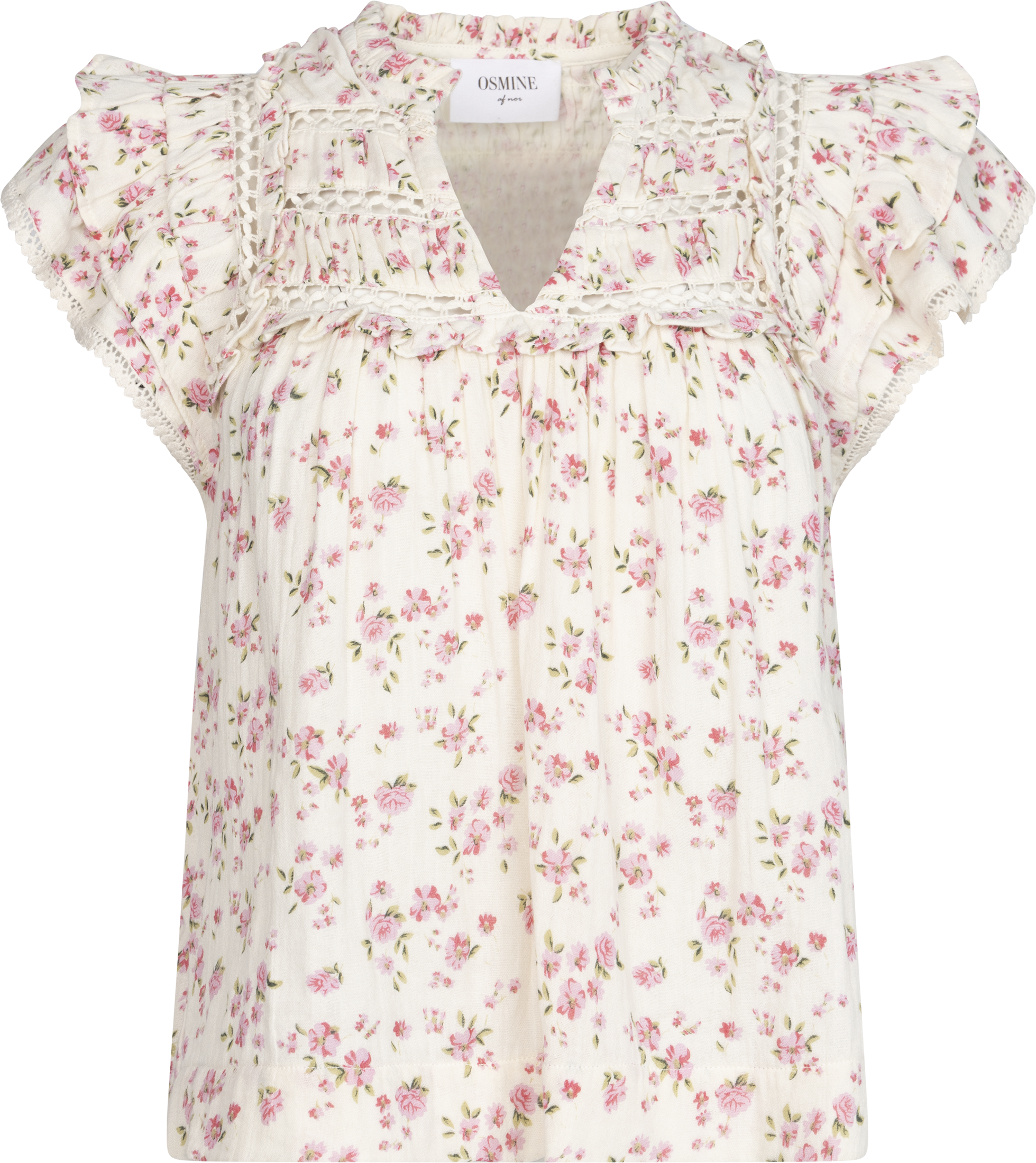 Vår Flower Top - Pink Flower