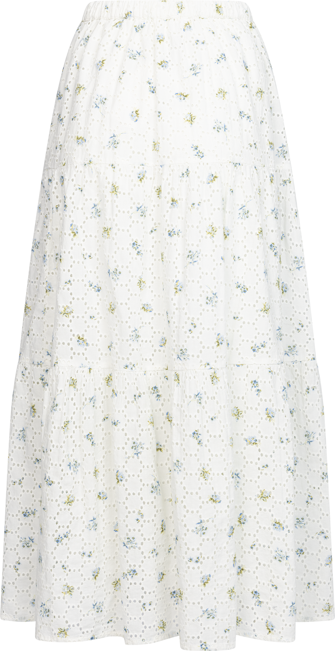 Rana Broderie Anglaise Skirt - Forglemmegei White