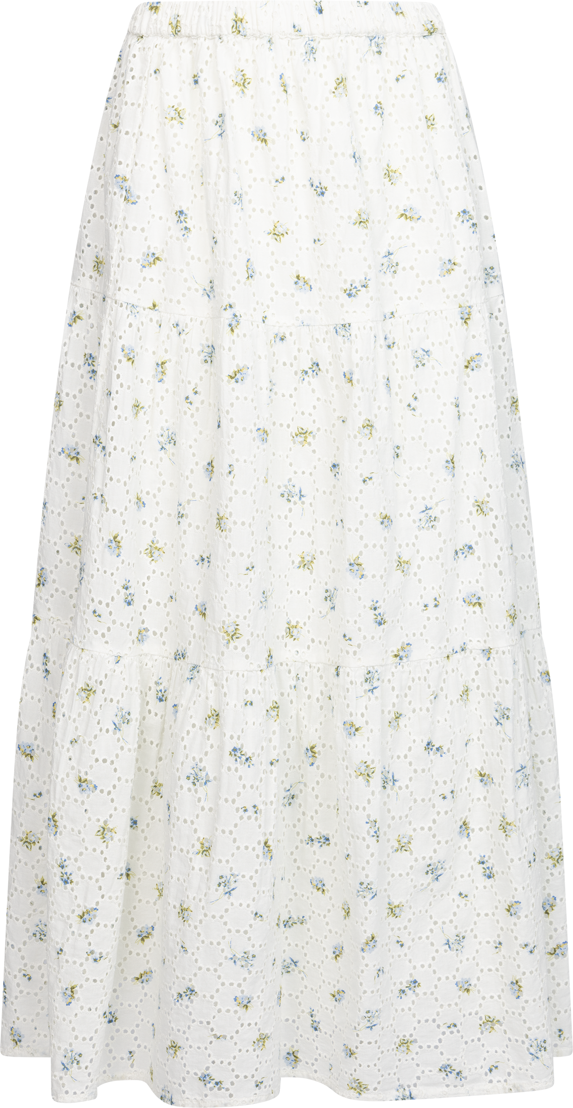 Rana Broderie Anglaise Skirt - Forglemmegei White