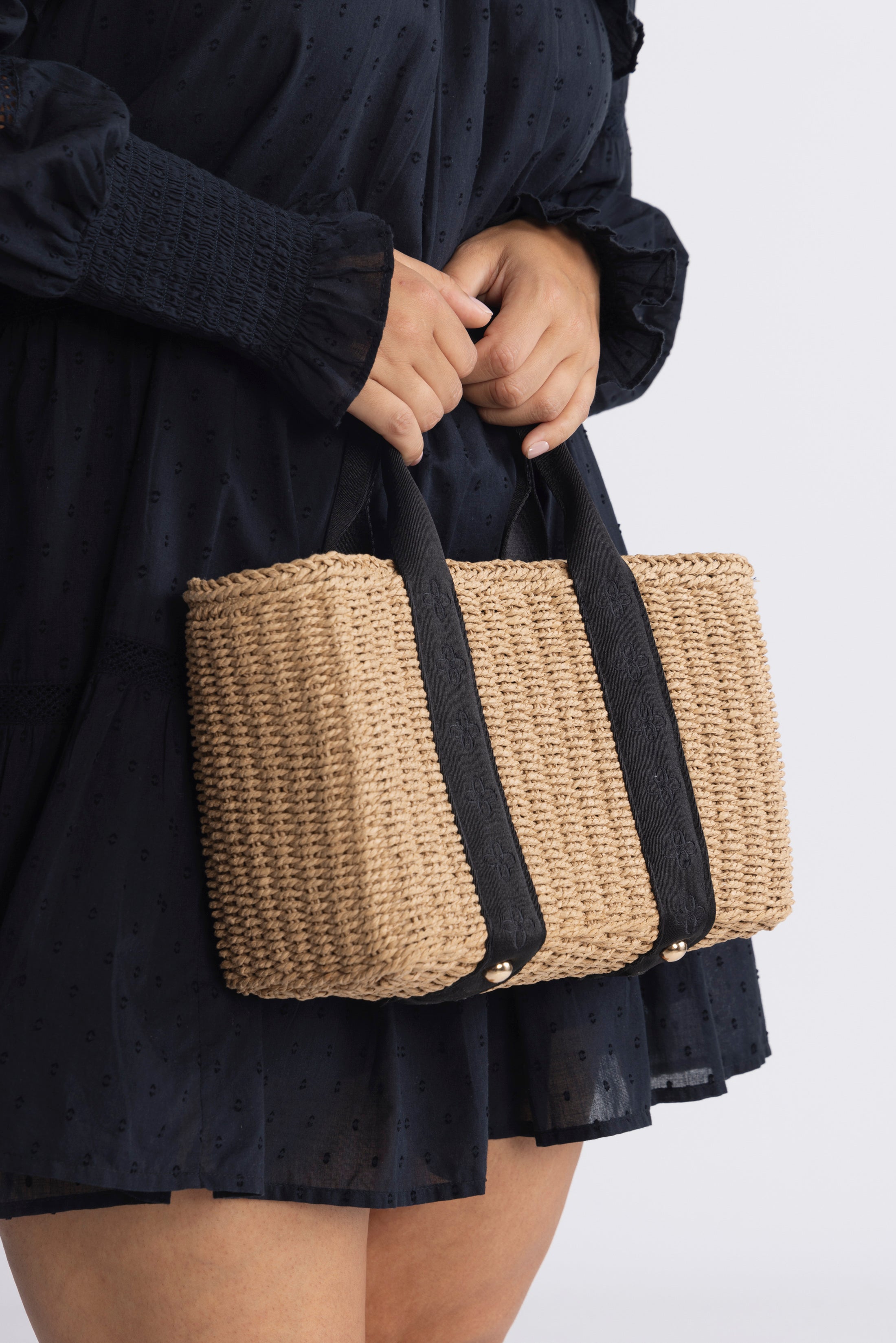 Beatrice Basket Bag - Black