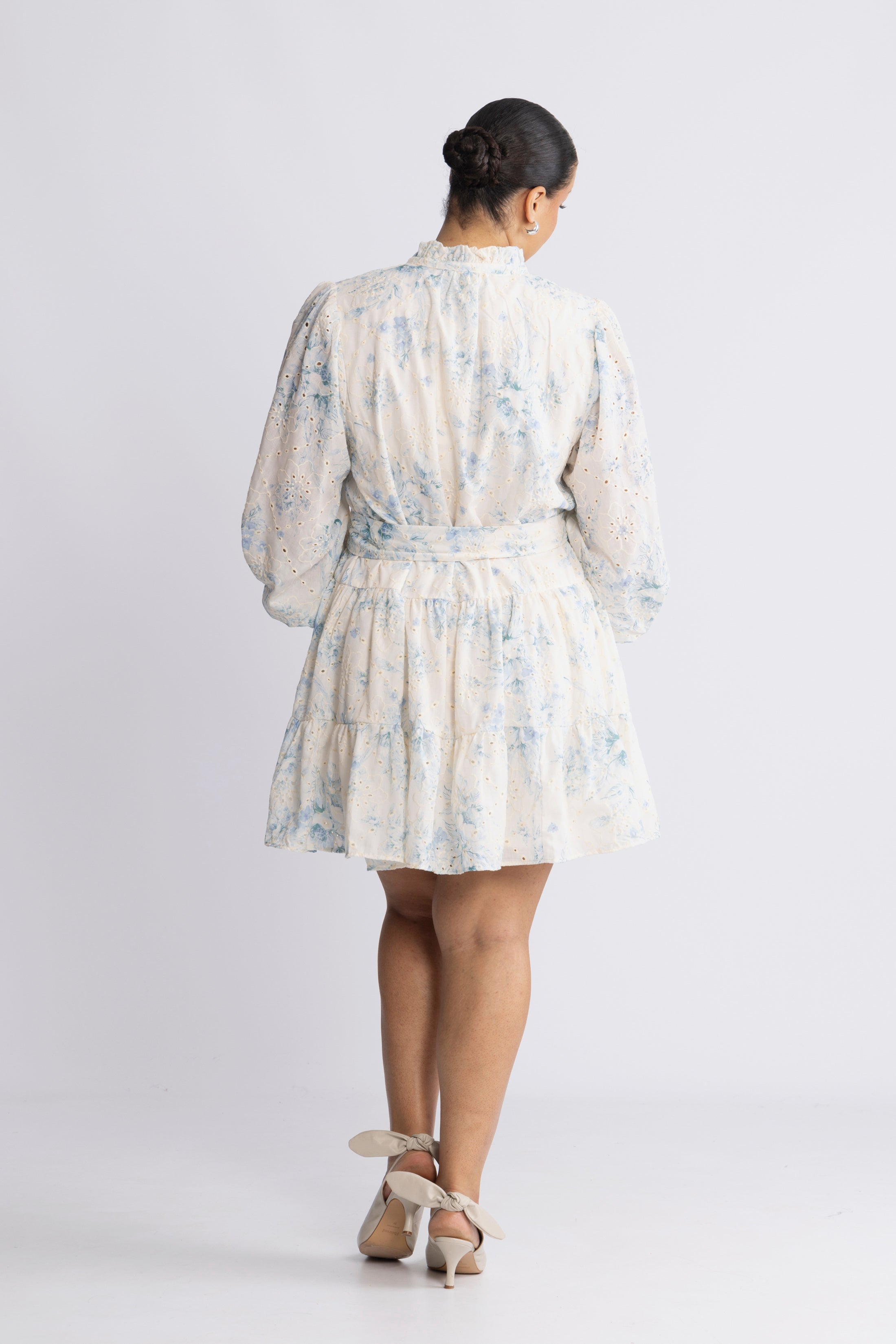 Delphine B Anglaise Dress - Blue