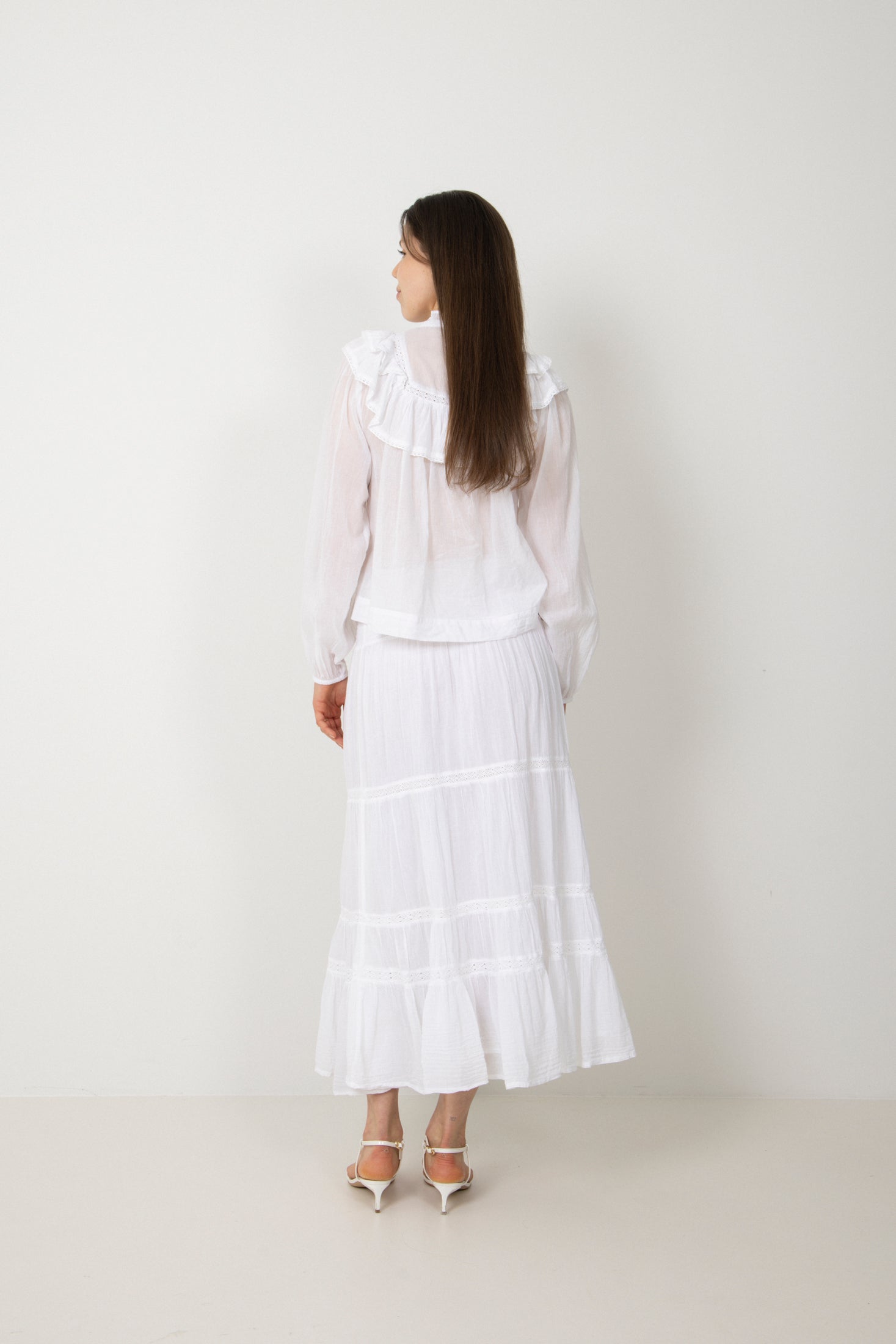 Viva Voile Blouse - White