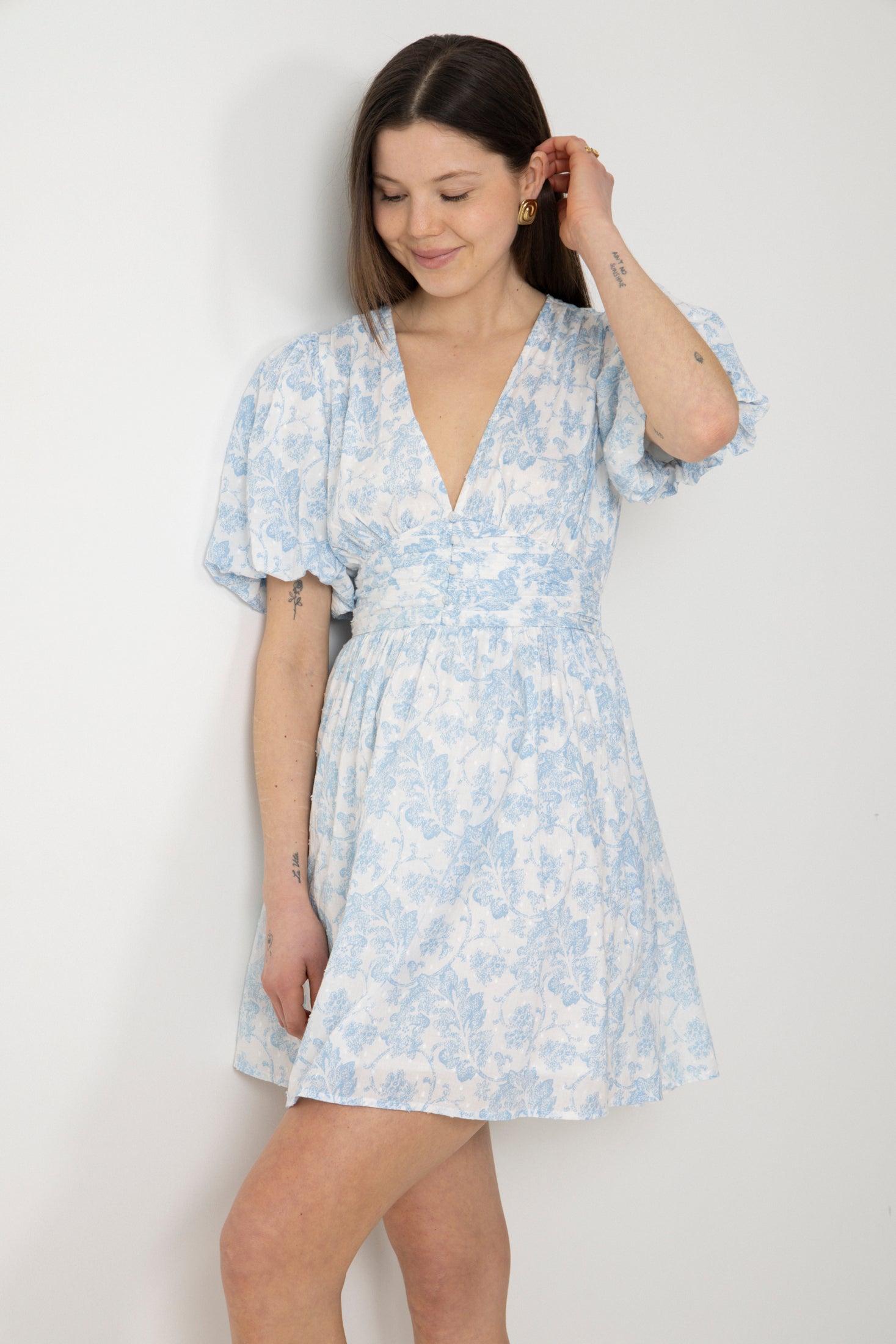 Nordis Voile Mini Dress - Blue