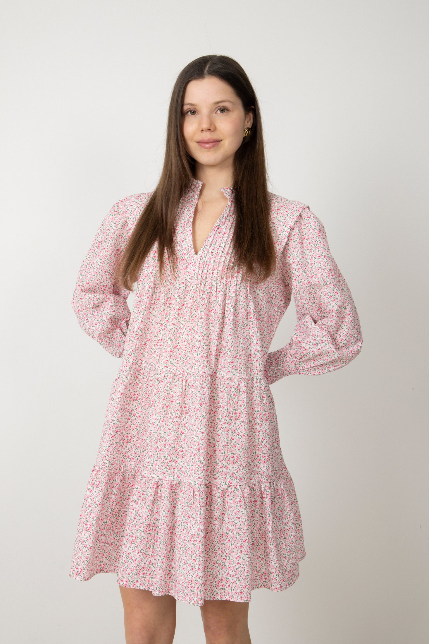 Embla Poplin Dress - Pink