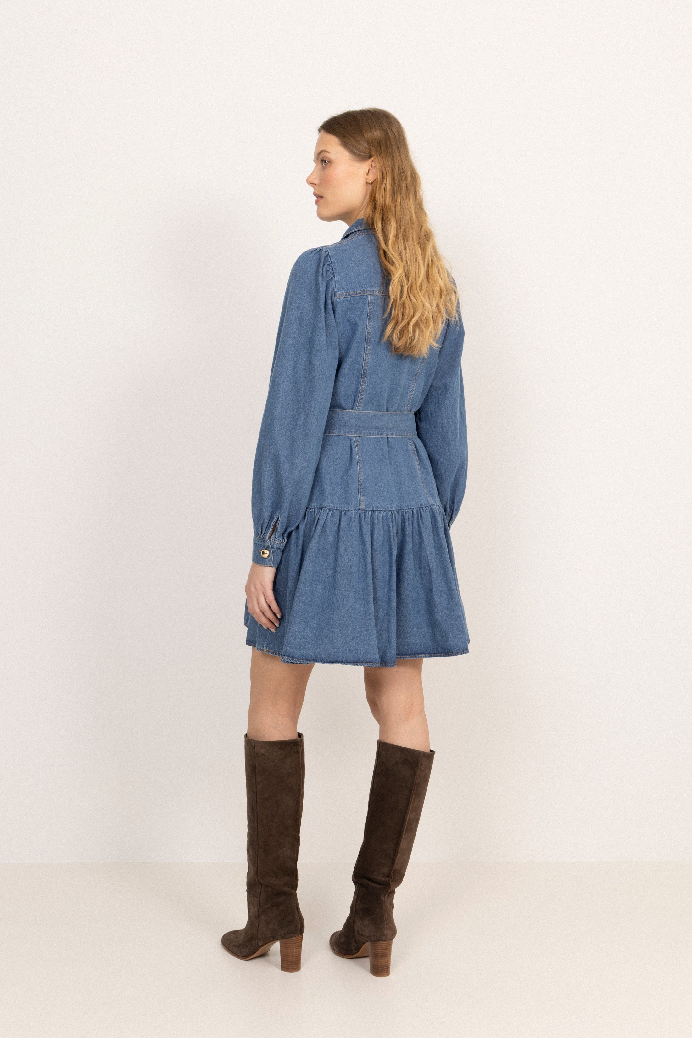 Vagna Denim Dress - Blue