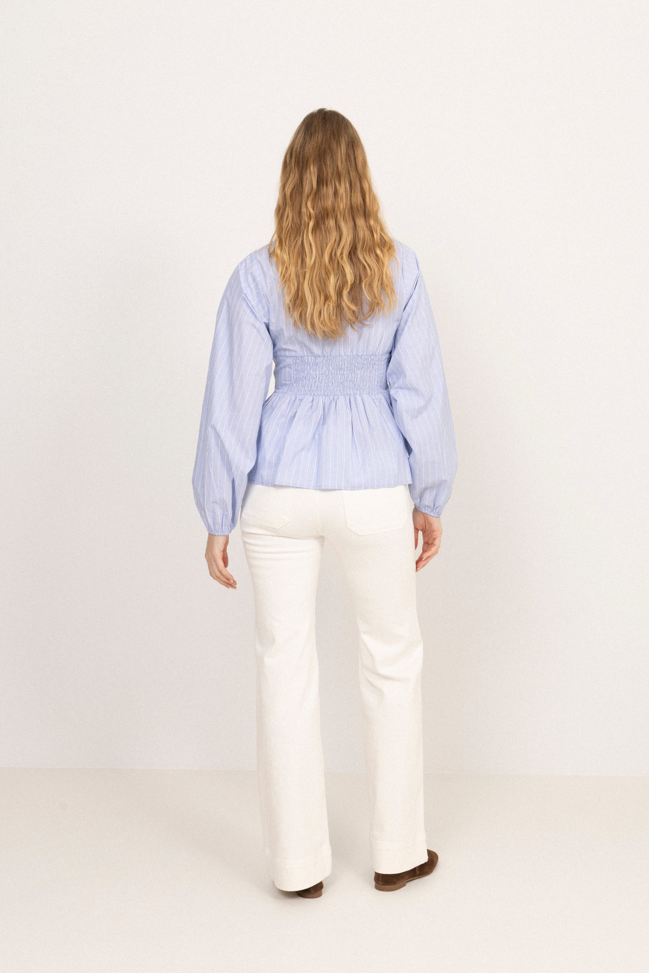 Juni Cotton Poplin Shirt - Light Blue