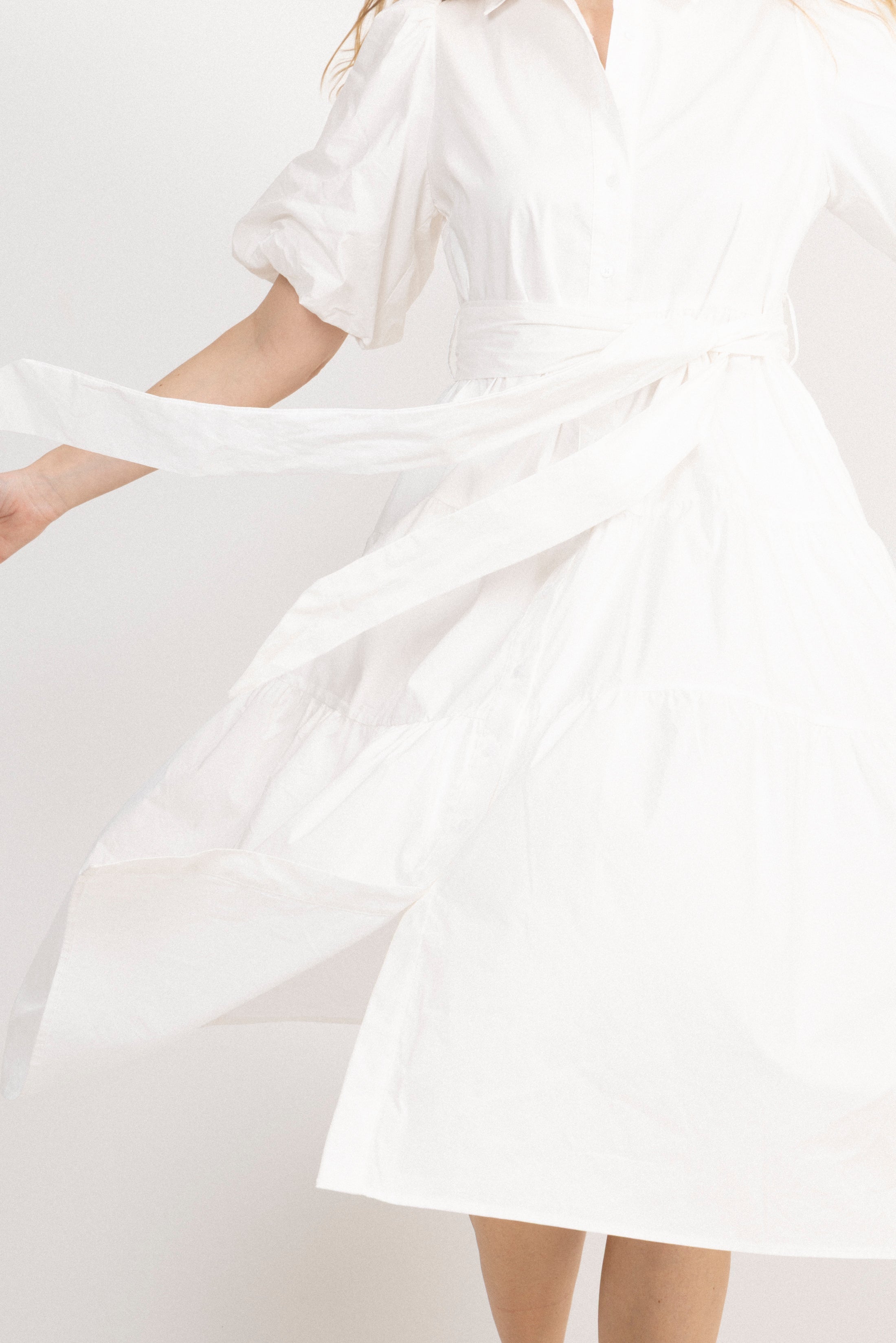 Lovisa Midi Shirt Dress - Off White