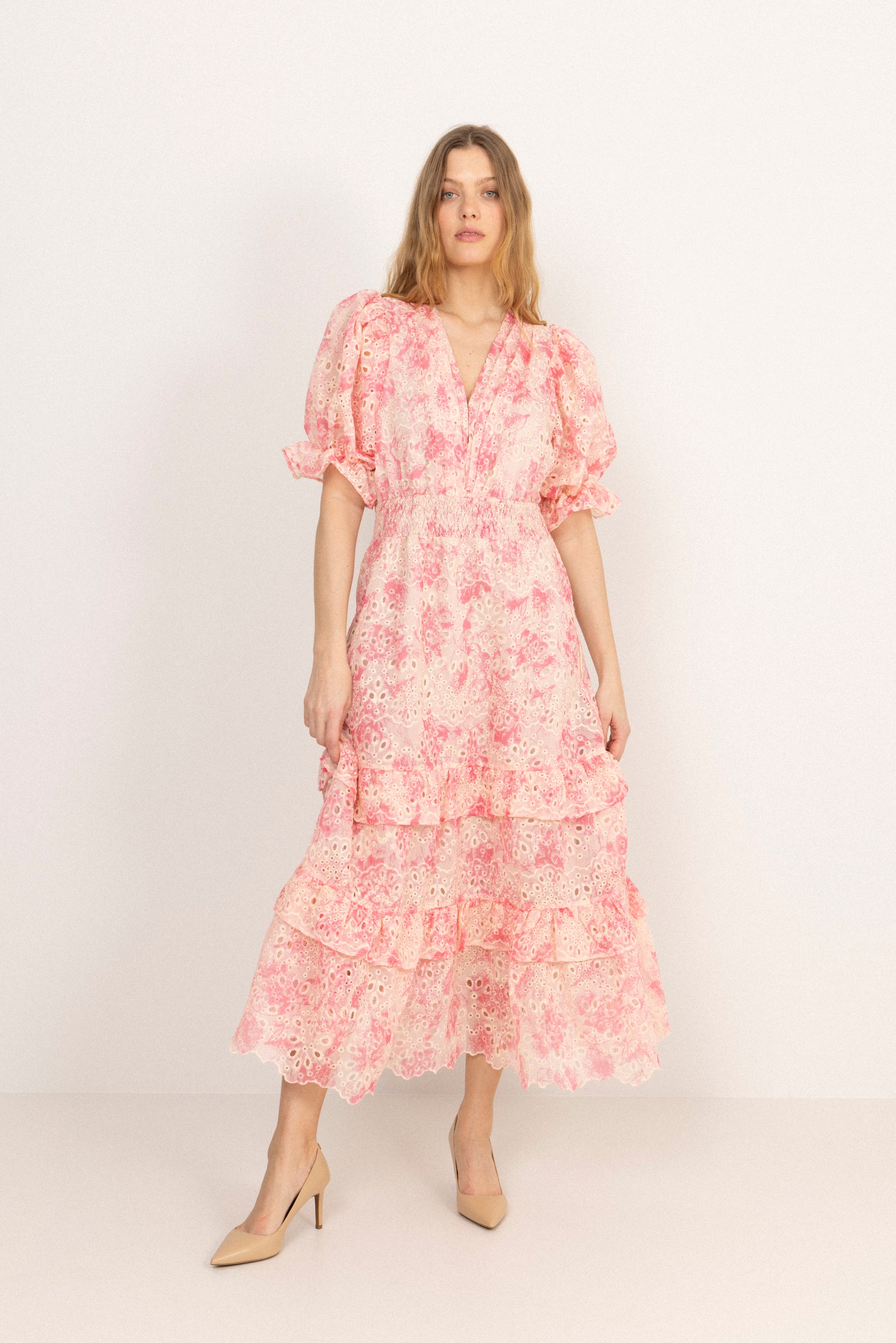 Nanni Floral Maxi Dress - Pink Floral