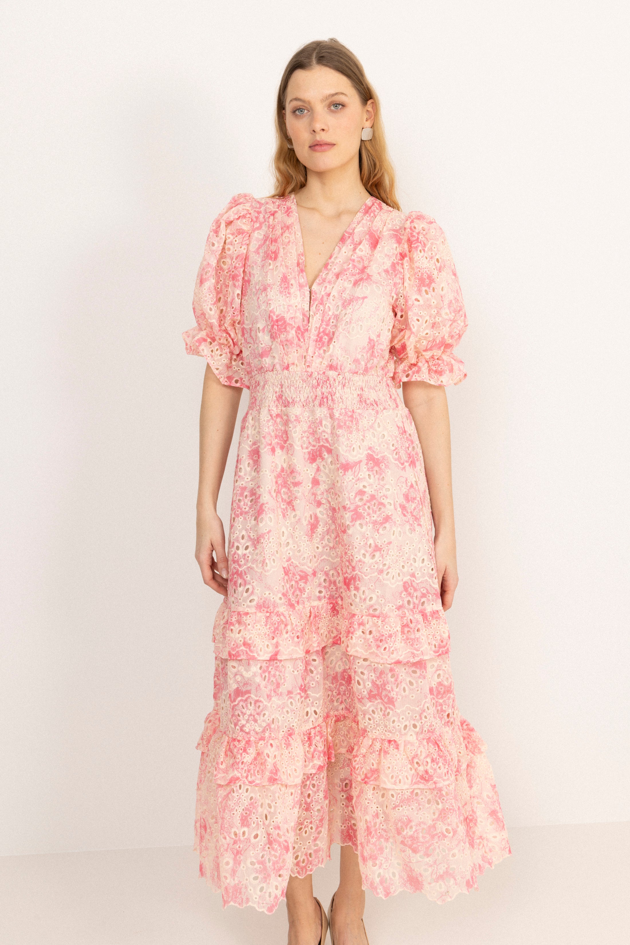Nanni Floral Maxi Dress - Pink Floral