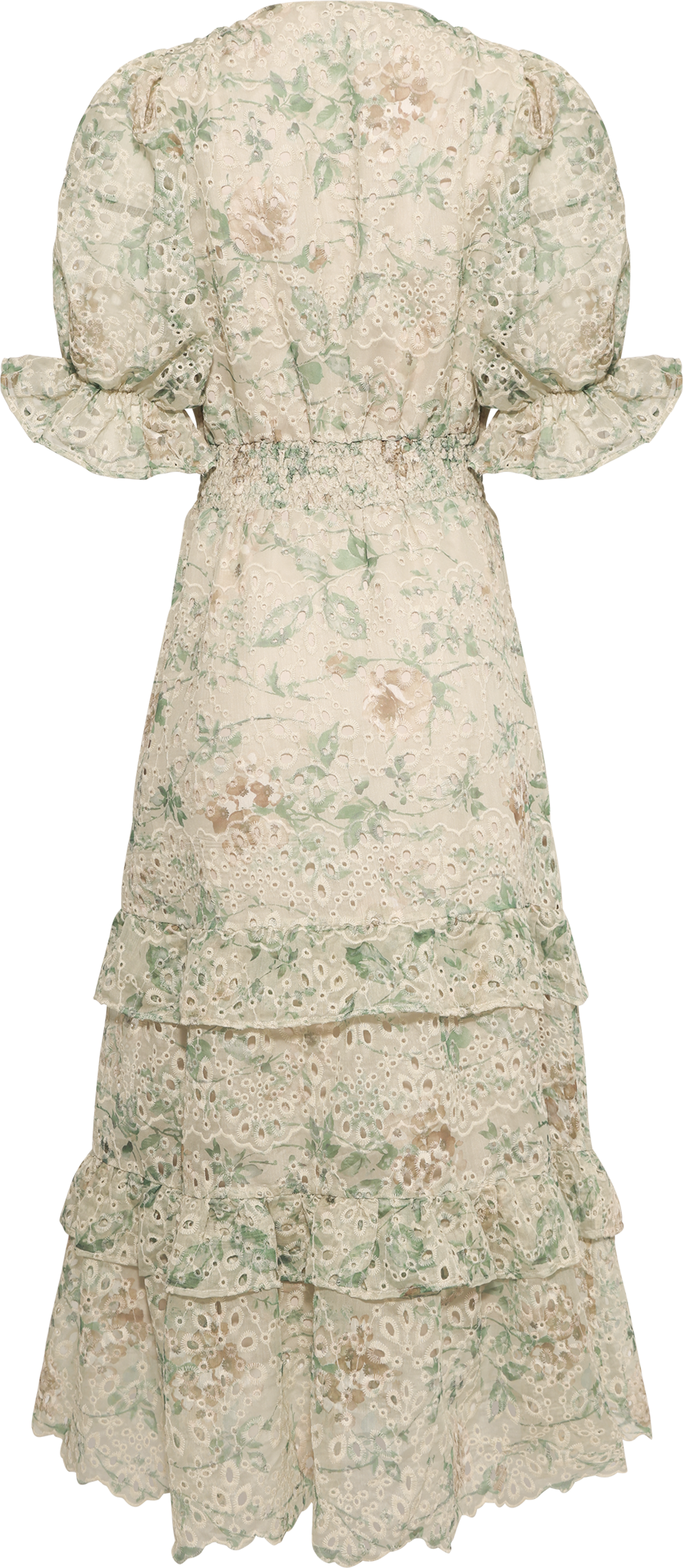 Nanni Fleur Maxi Dress - Green Flower