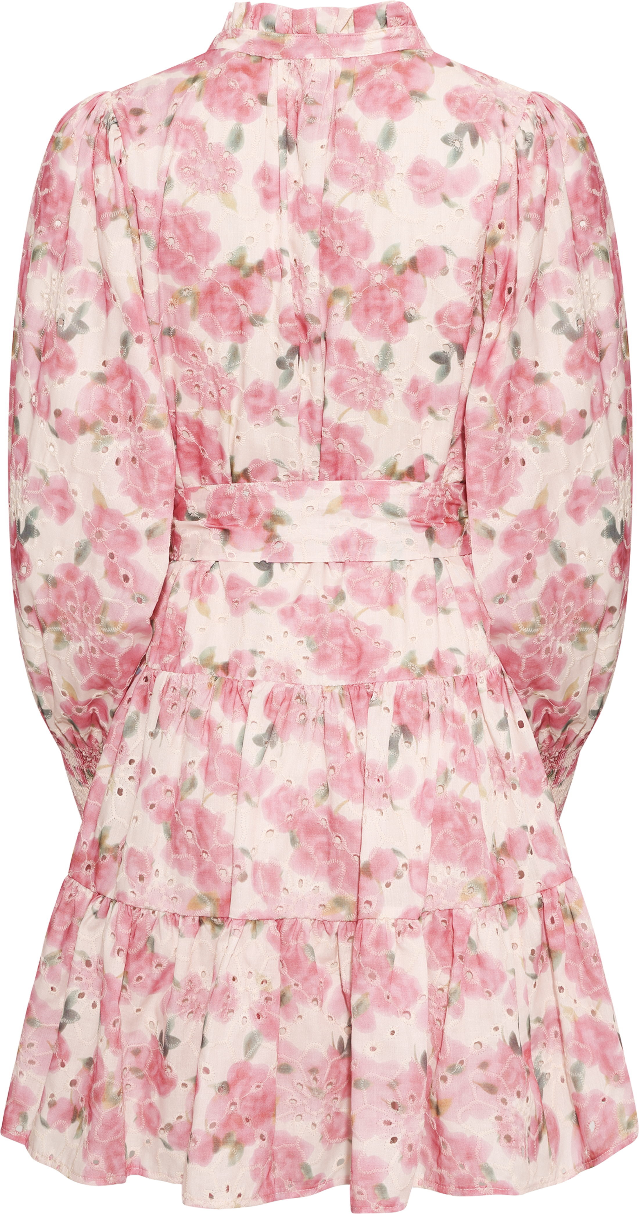 Delphine Embroidery Dress - Light Pink Floral