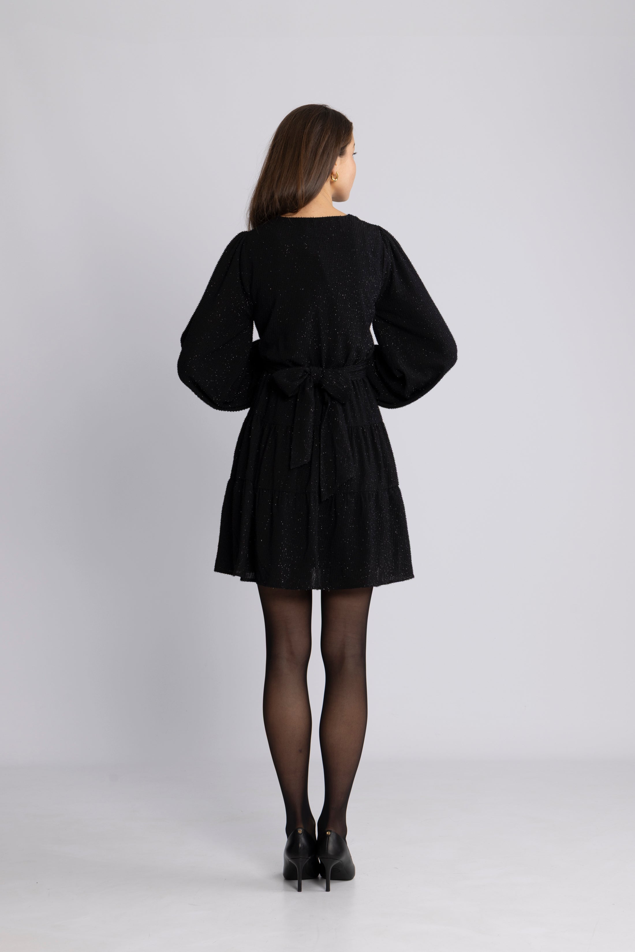 Hedvig Mini Dress - Black Silver