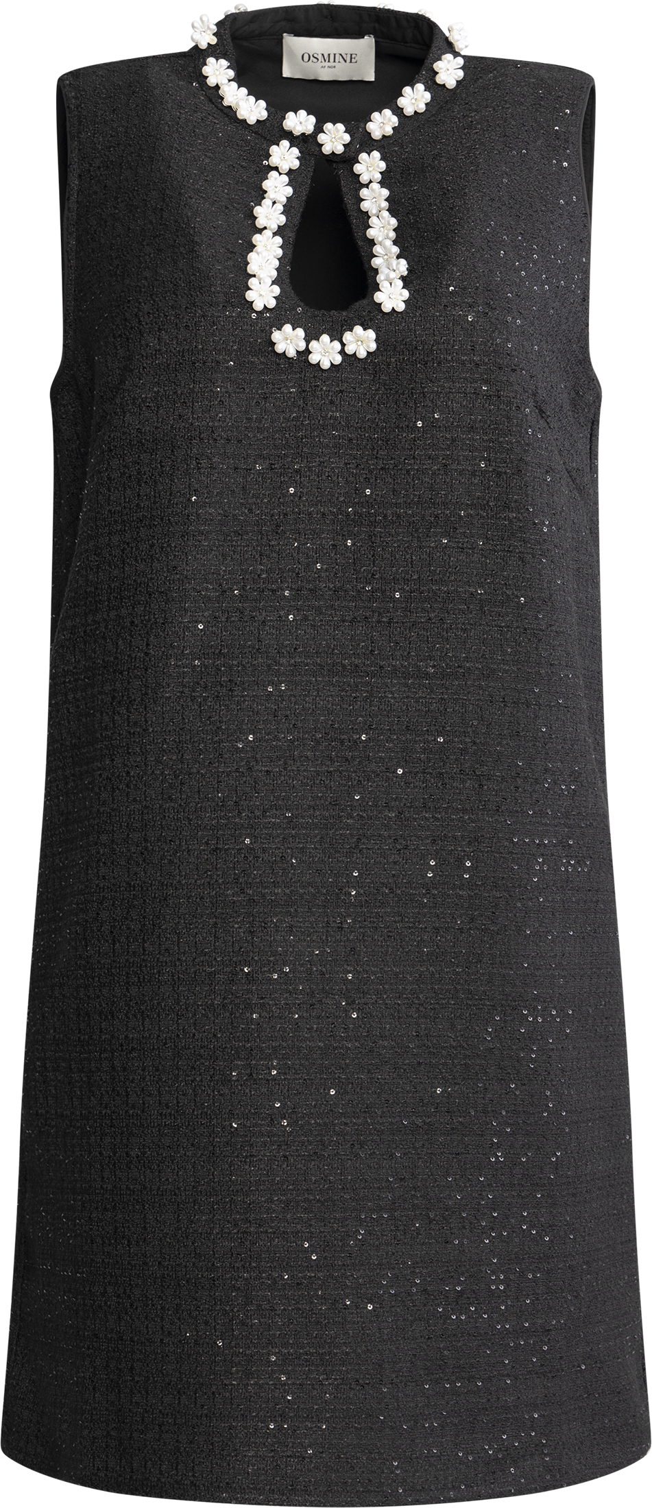 Bolette Boucle Sequins Dress - Black