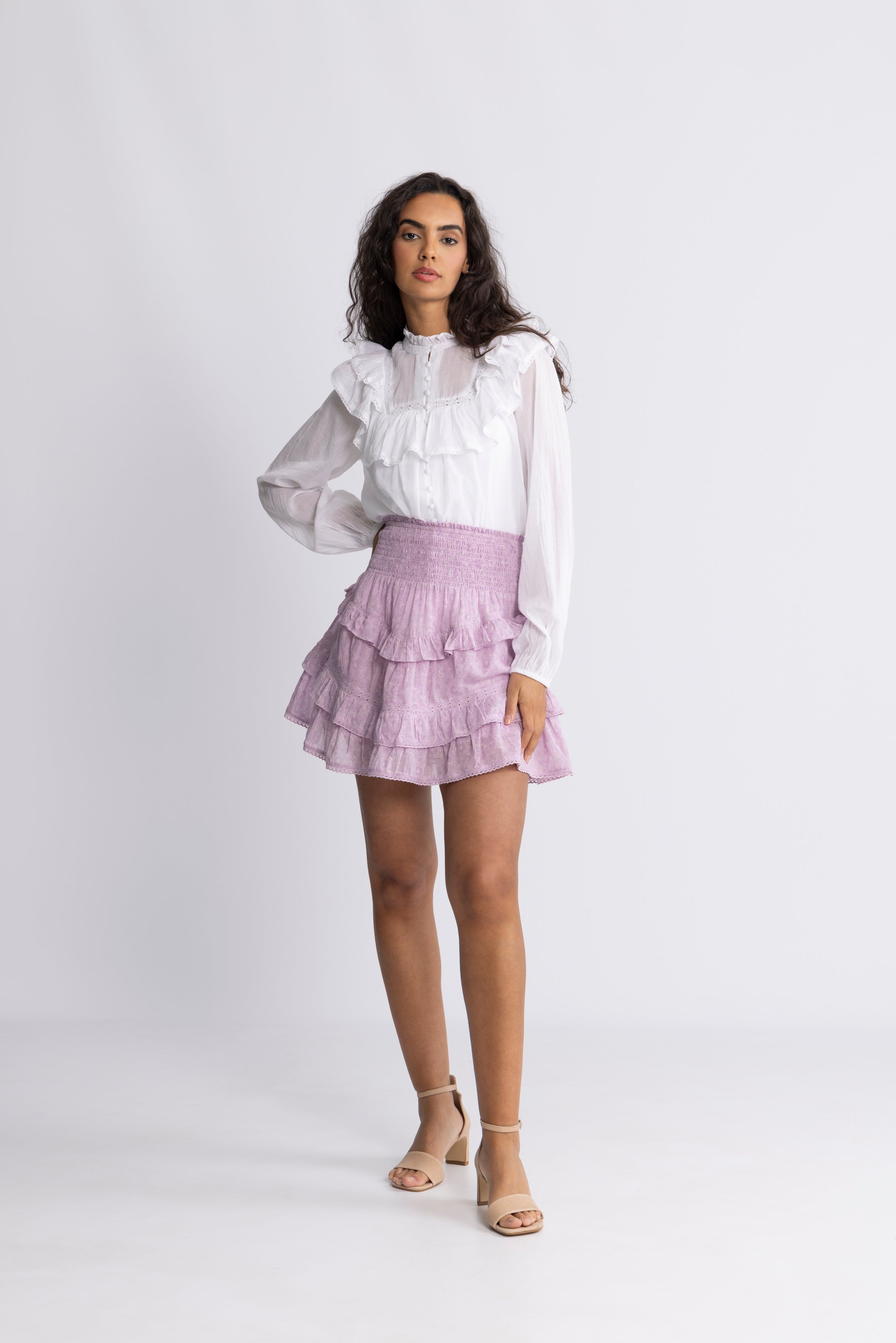 Vilde Paisley Skirt - Pink Paisley