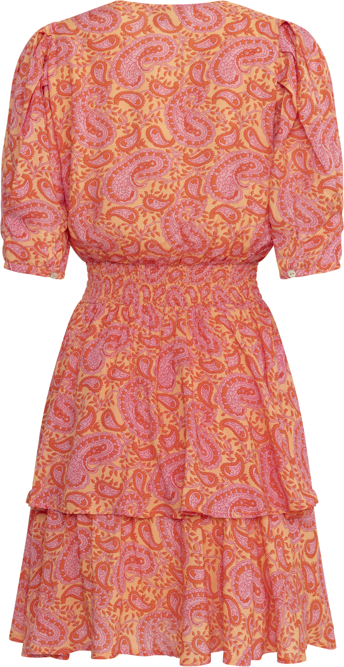 Jade Viscose Dress - Coral