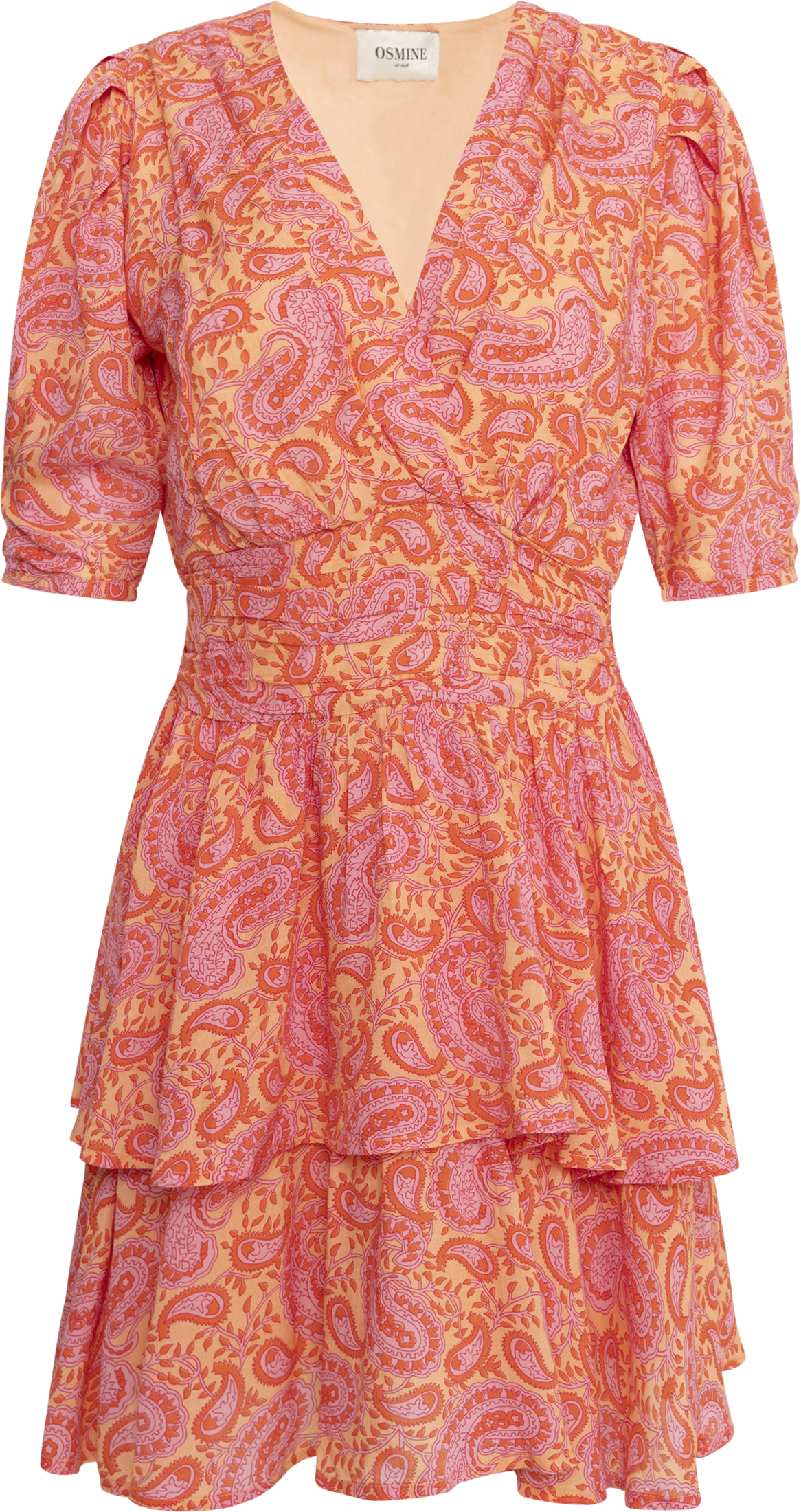 Jade Viscose Dress - Coral