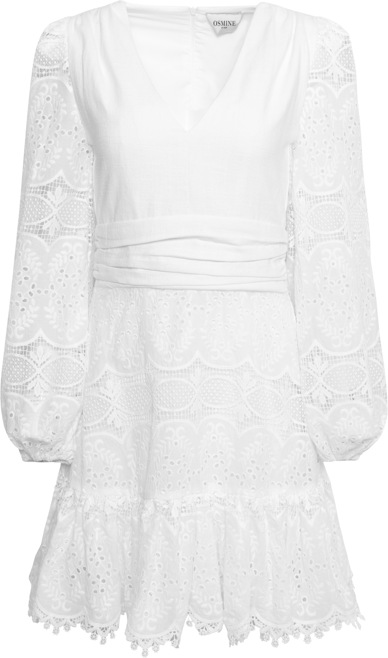 Lani Lace Mini Dress - White