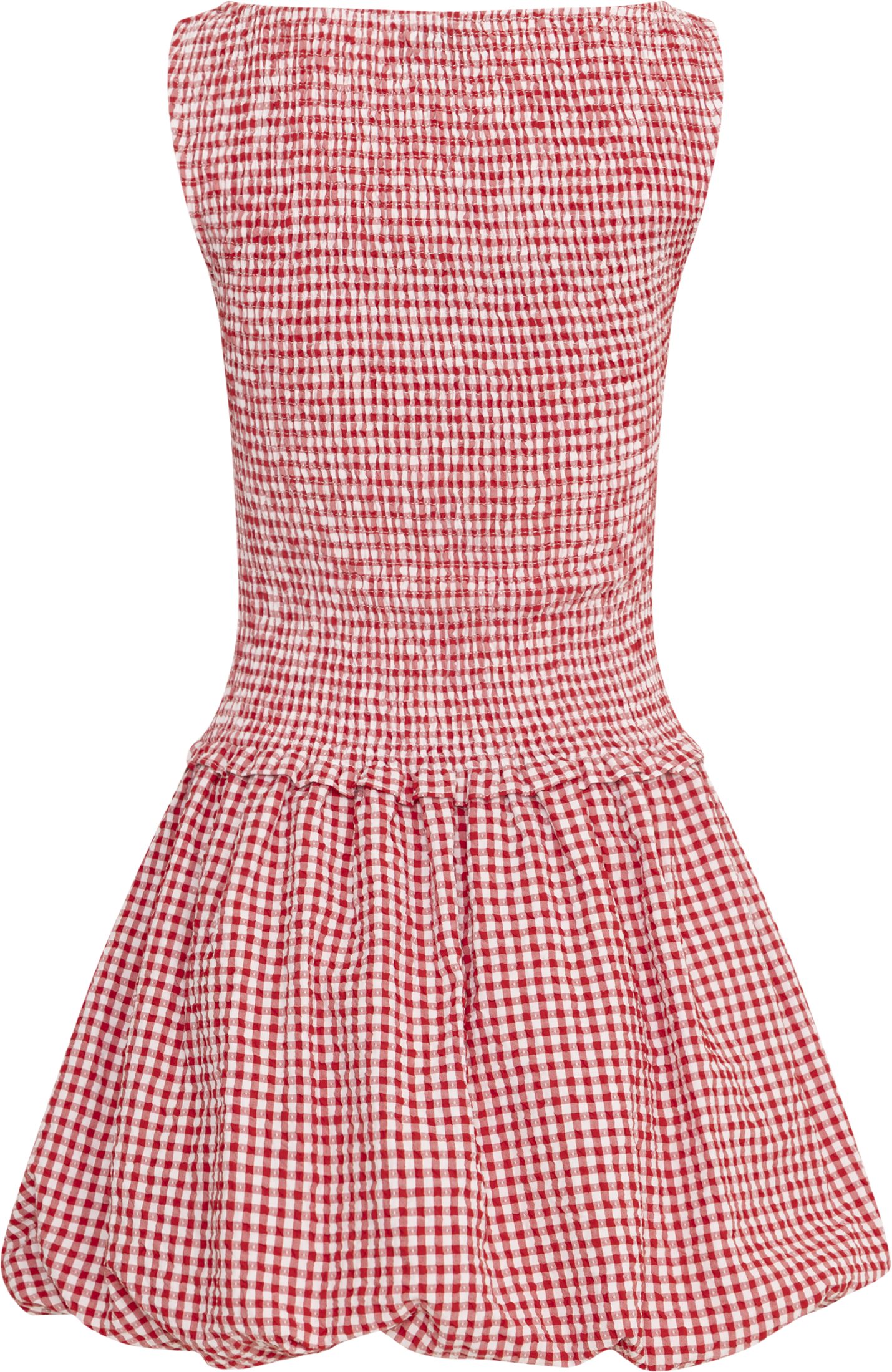 Tora Gingham Mini Dress - Red