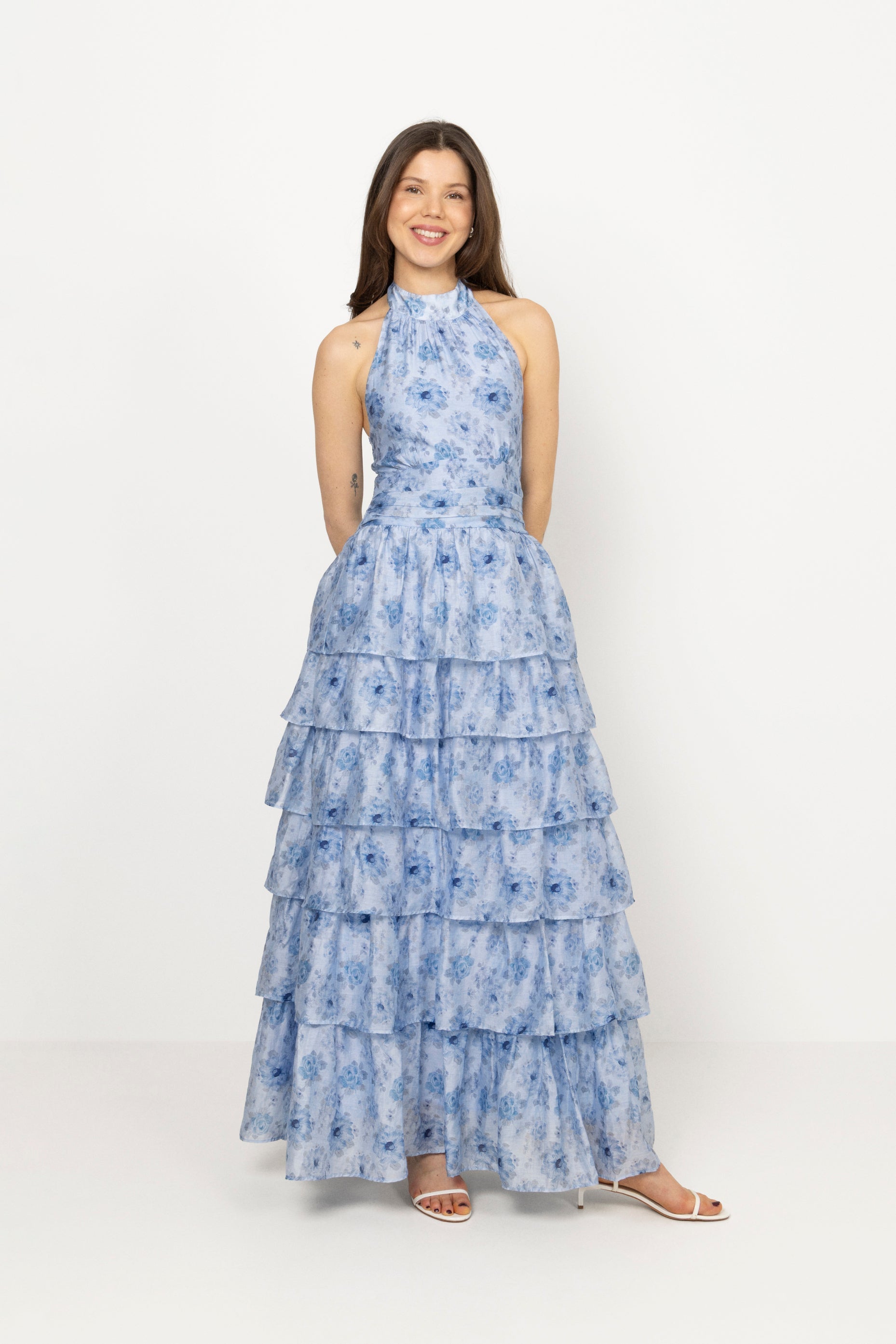 Ingalu Maxi Dress - Blue