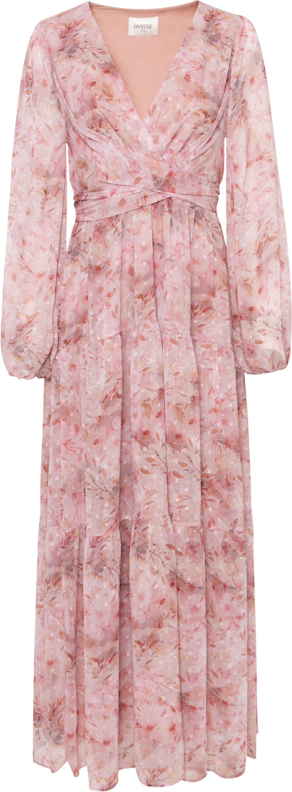 Hedvig Chiffon Maxi Dress - Pink Floral