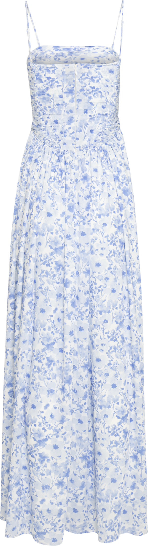 Meya Chiffon Bandeau Dress - Blue Print
