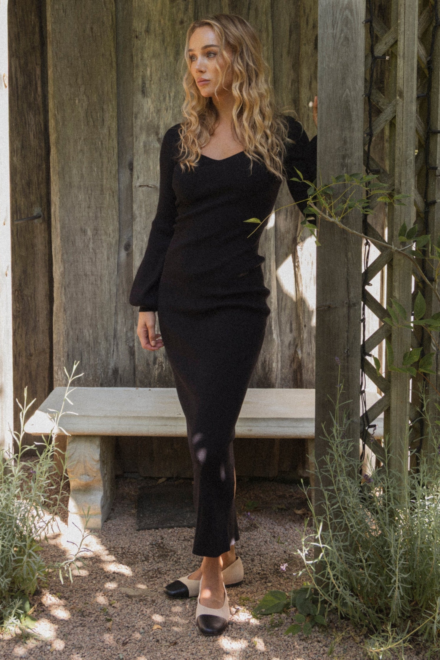 Janet Knit Dress - Black