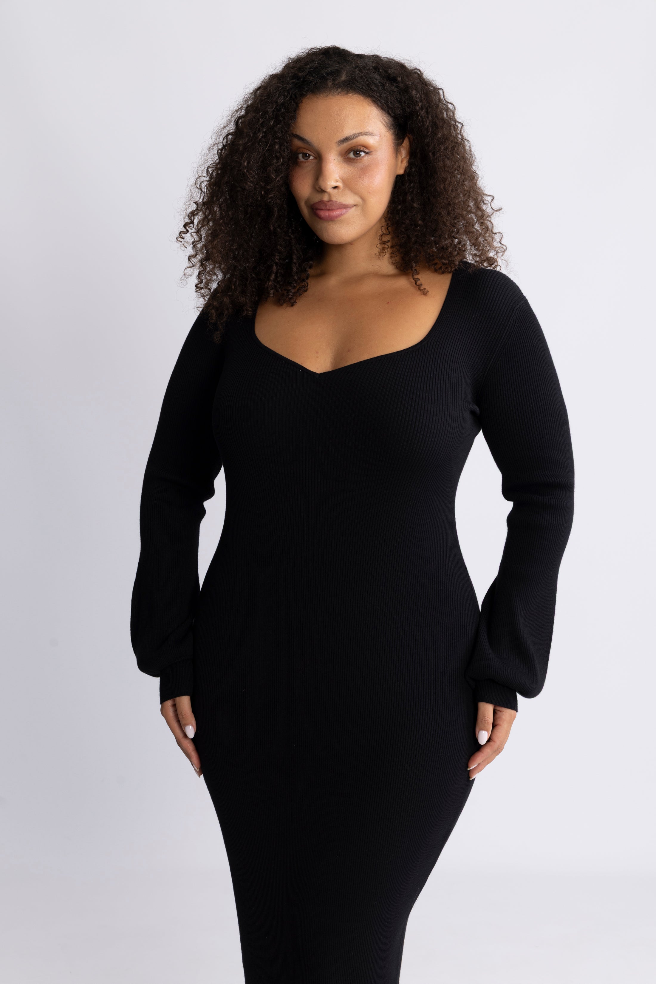 Janet Knit Dress - Black