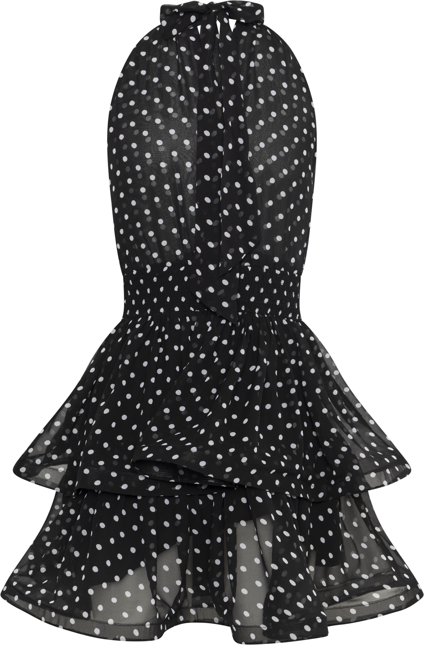 Idun Polka Dot Mini Dress - Black Dot