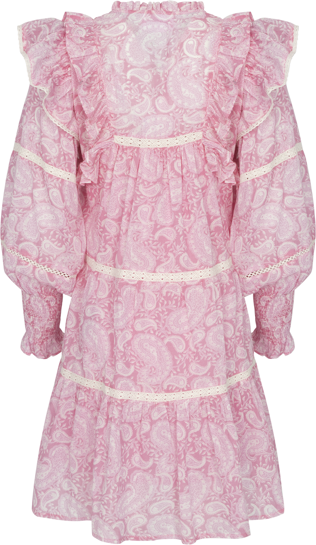 Ellie Paisley Dress - Pink Paisley