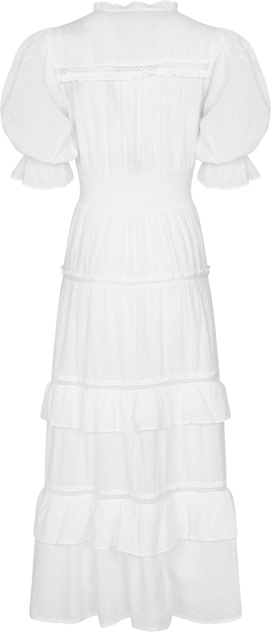 Vera Dobby Dress - White
