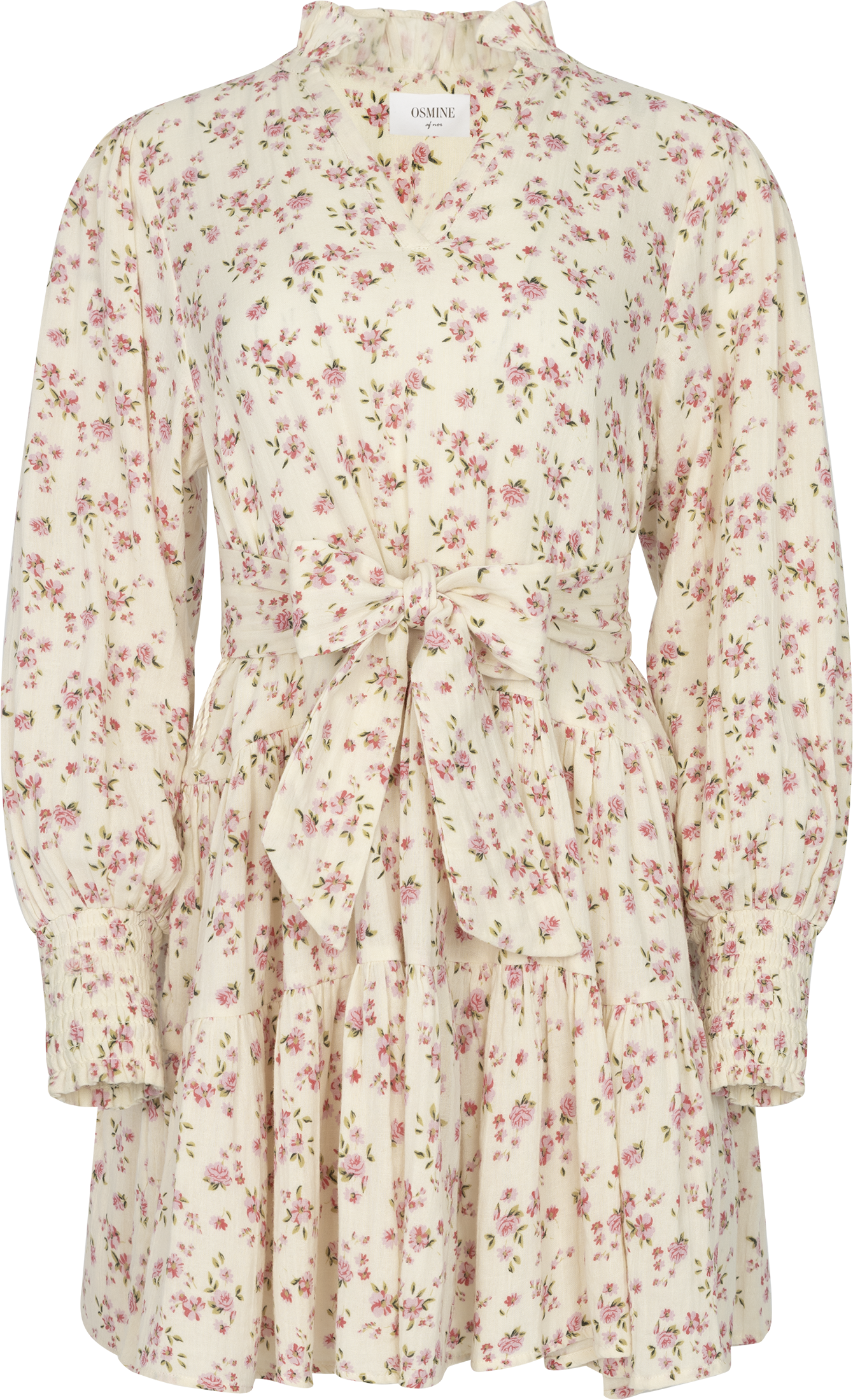 Delphine Flower Dress - Pink Flower