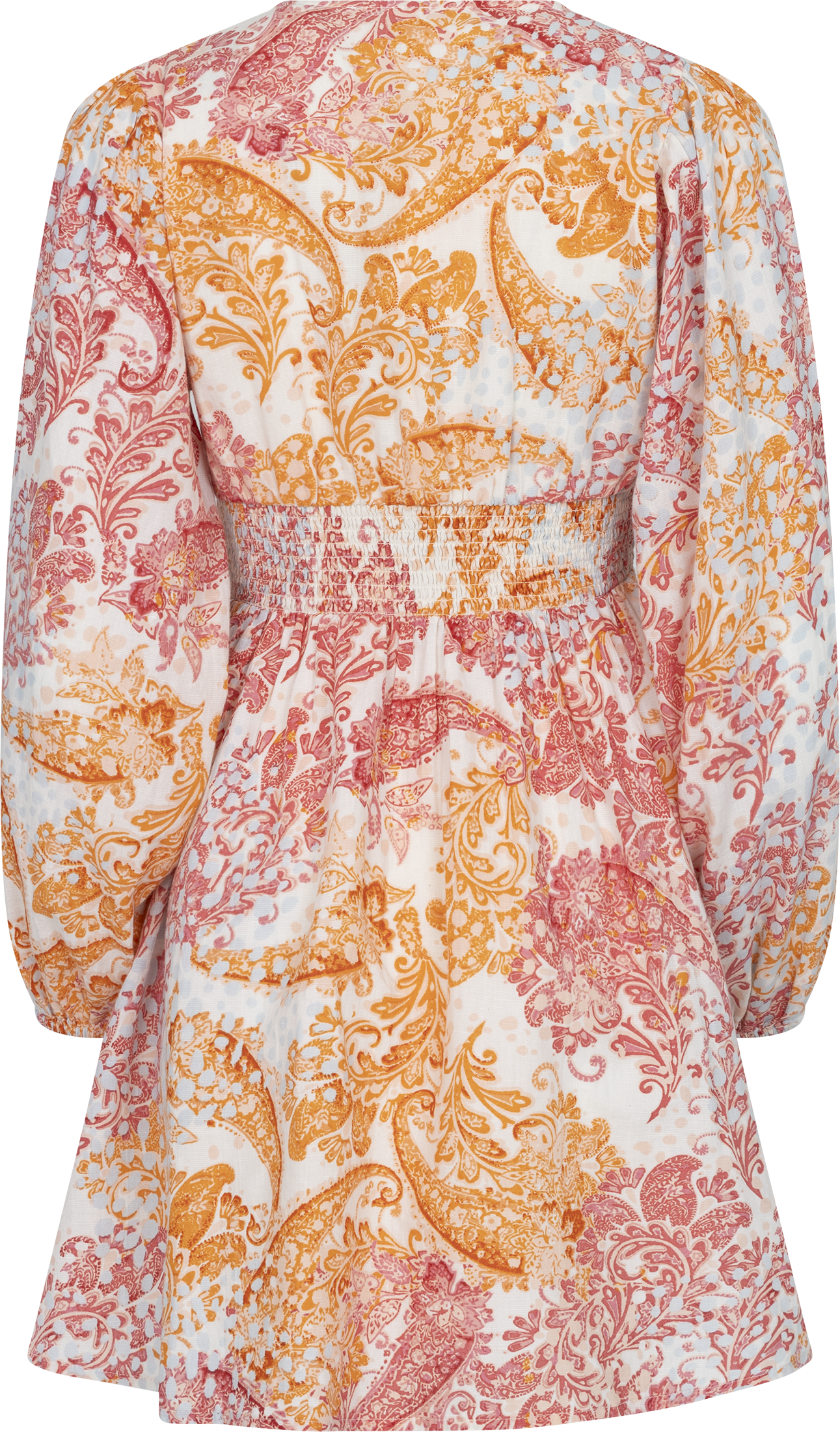 Runa Linen Mini Dress - Pink