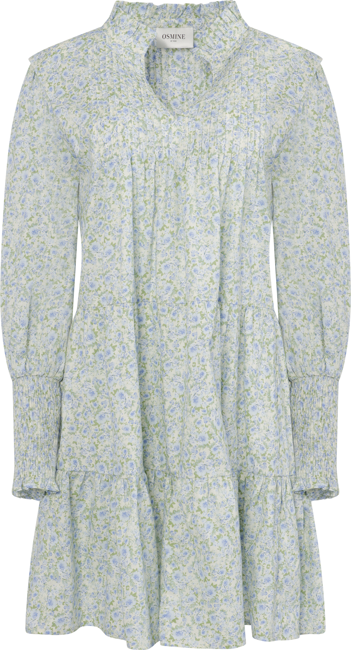 Embla Poplin Print Dress - Blue Garden