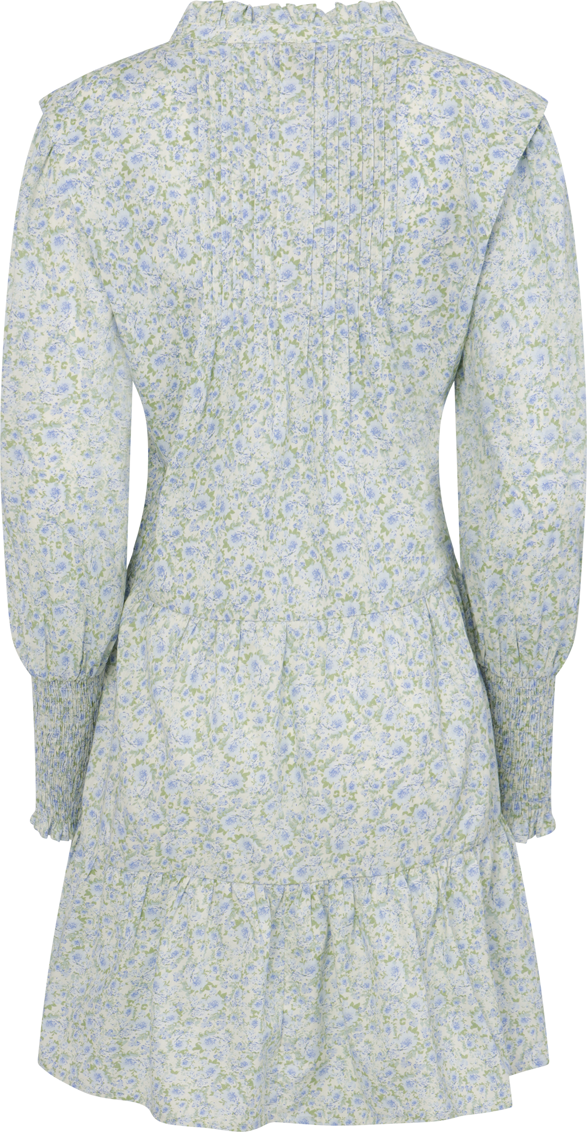 Embla Poplin Print Dress - Blue Garden