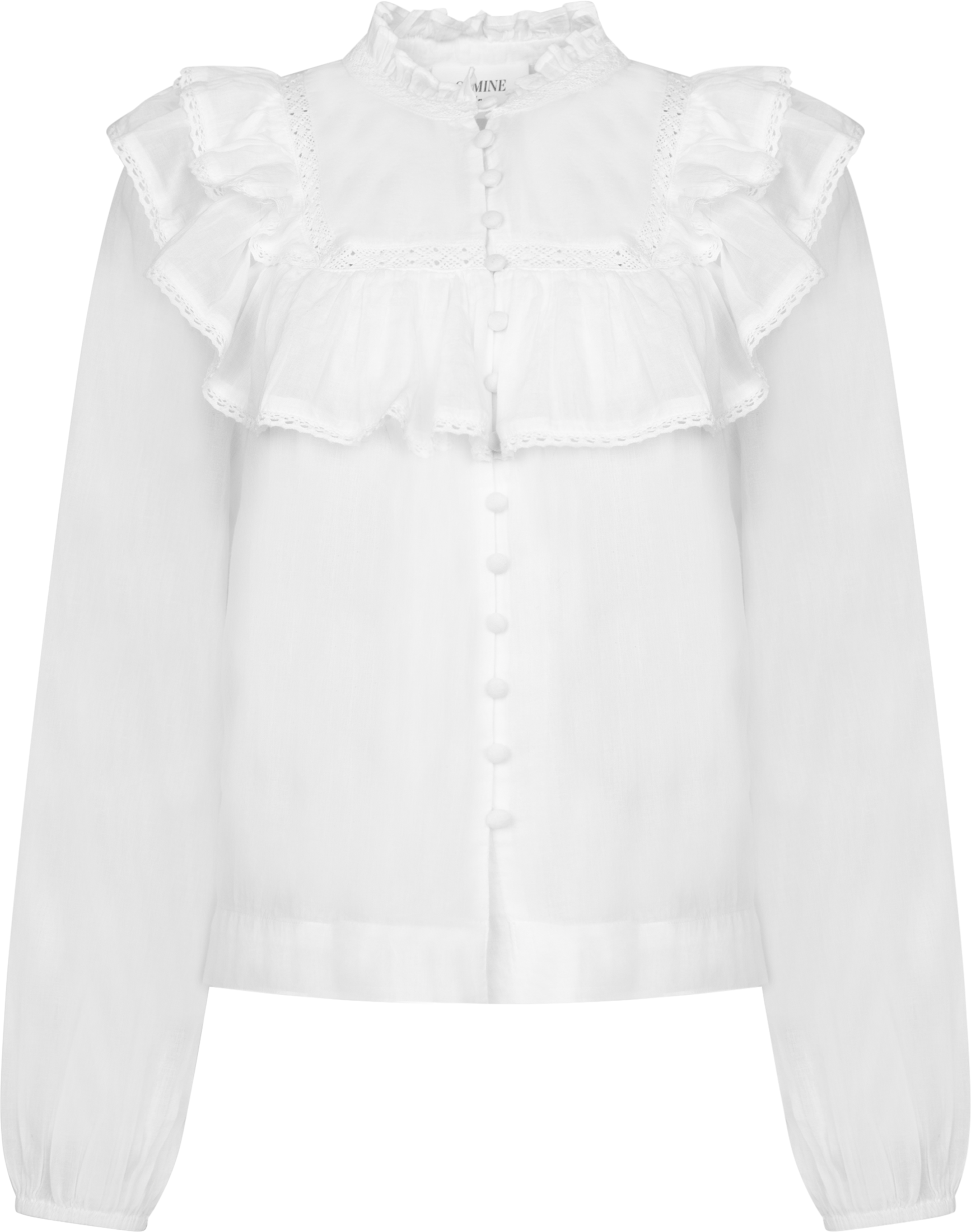 Viva Voile Blouse - White
