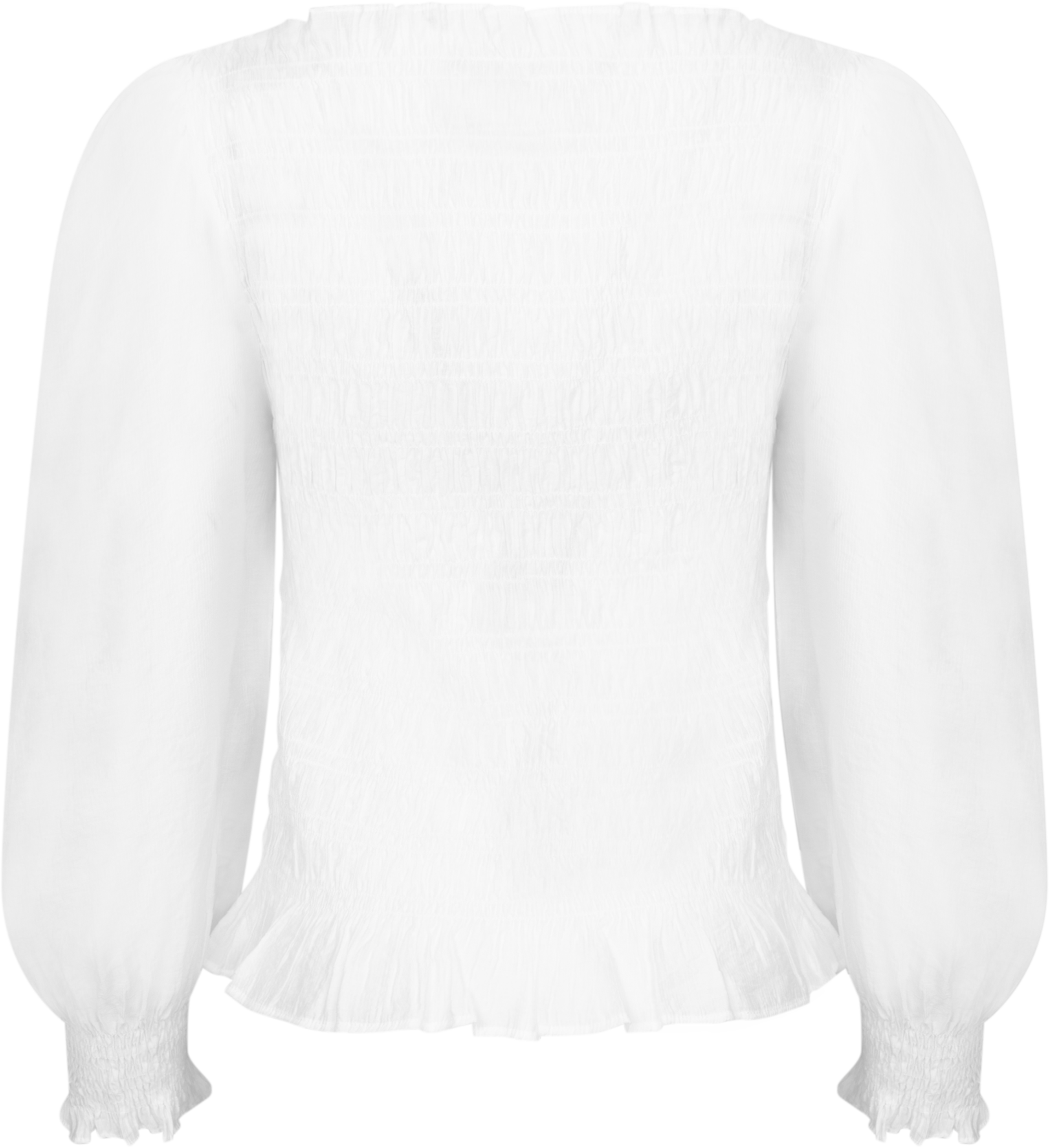 Tiril Smock Top - White