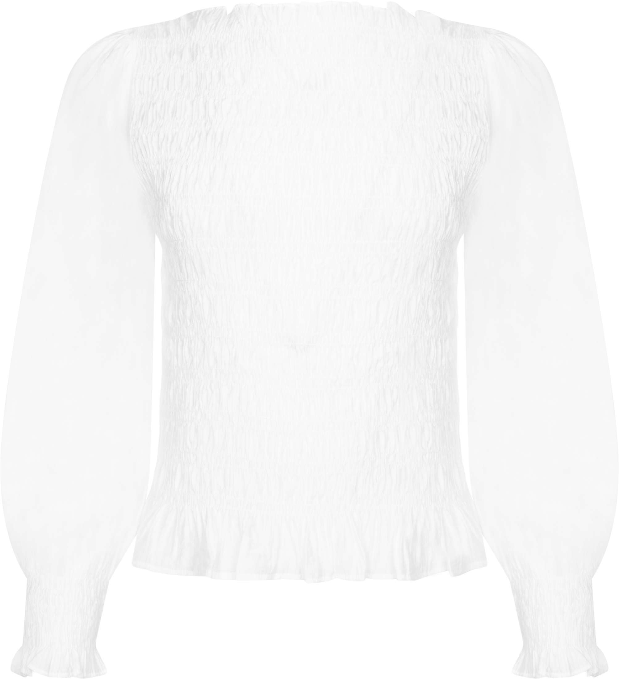 Tiril Smock Top - White