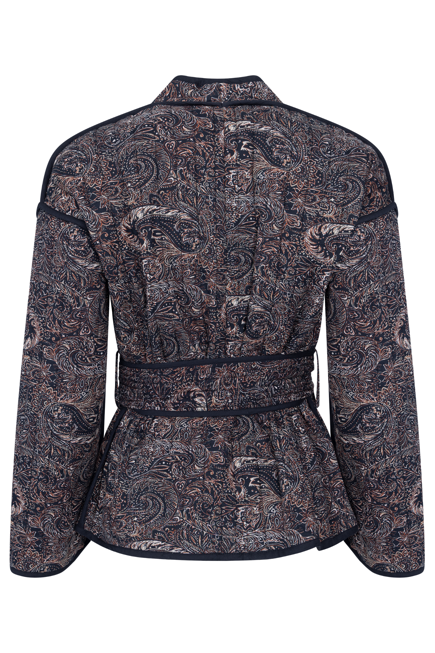 Una Quilted B Jacket - Black Paisley