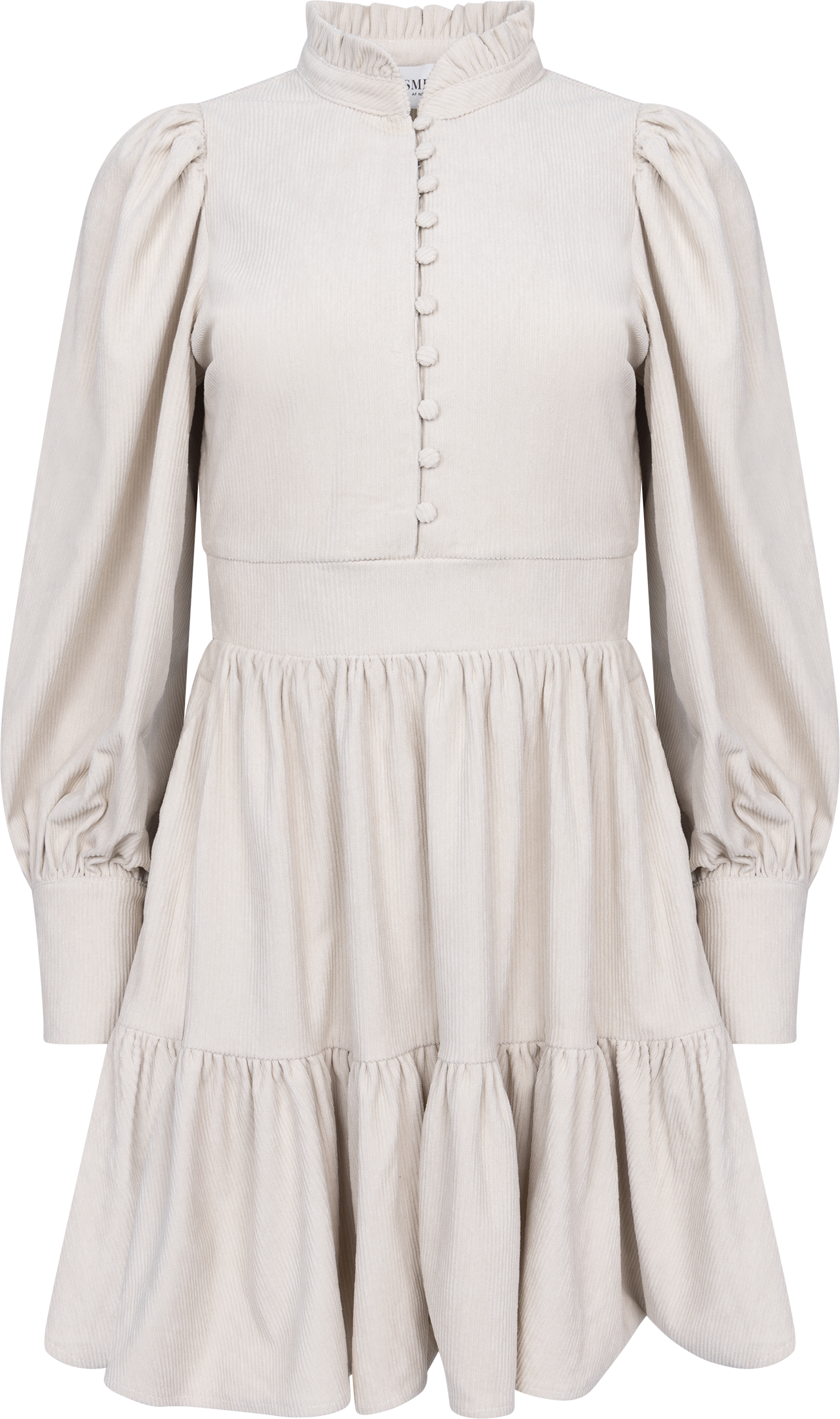 Liv Cord Solid Dress - Creme