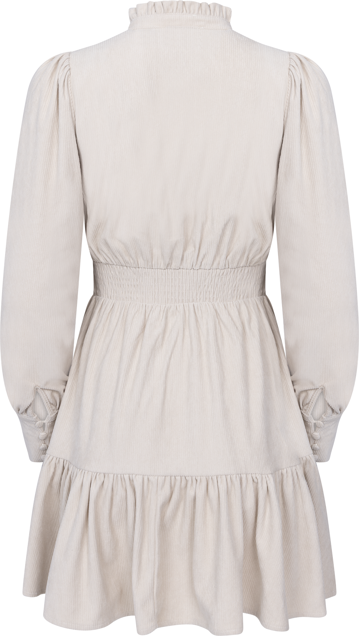 Liv Cord Solid Dress - Creme