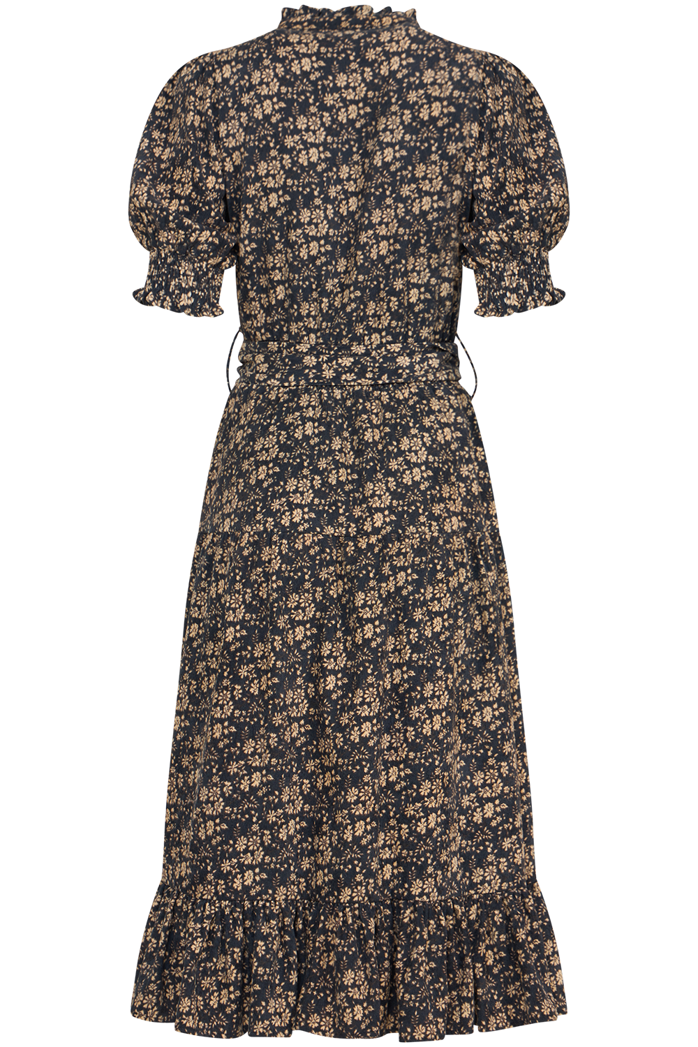 Grete Cord Midi Dress - Navy Flower