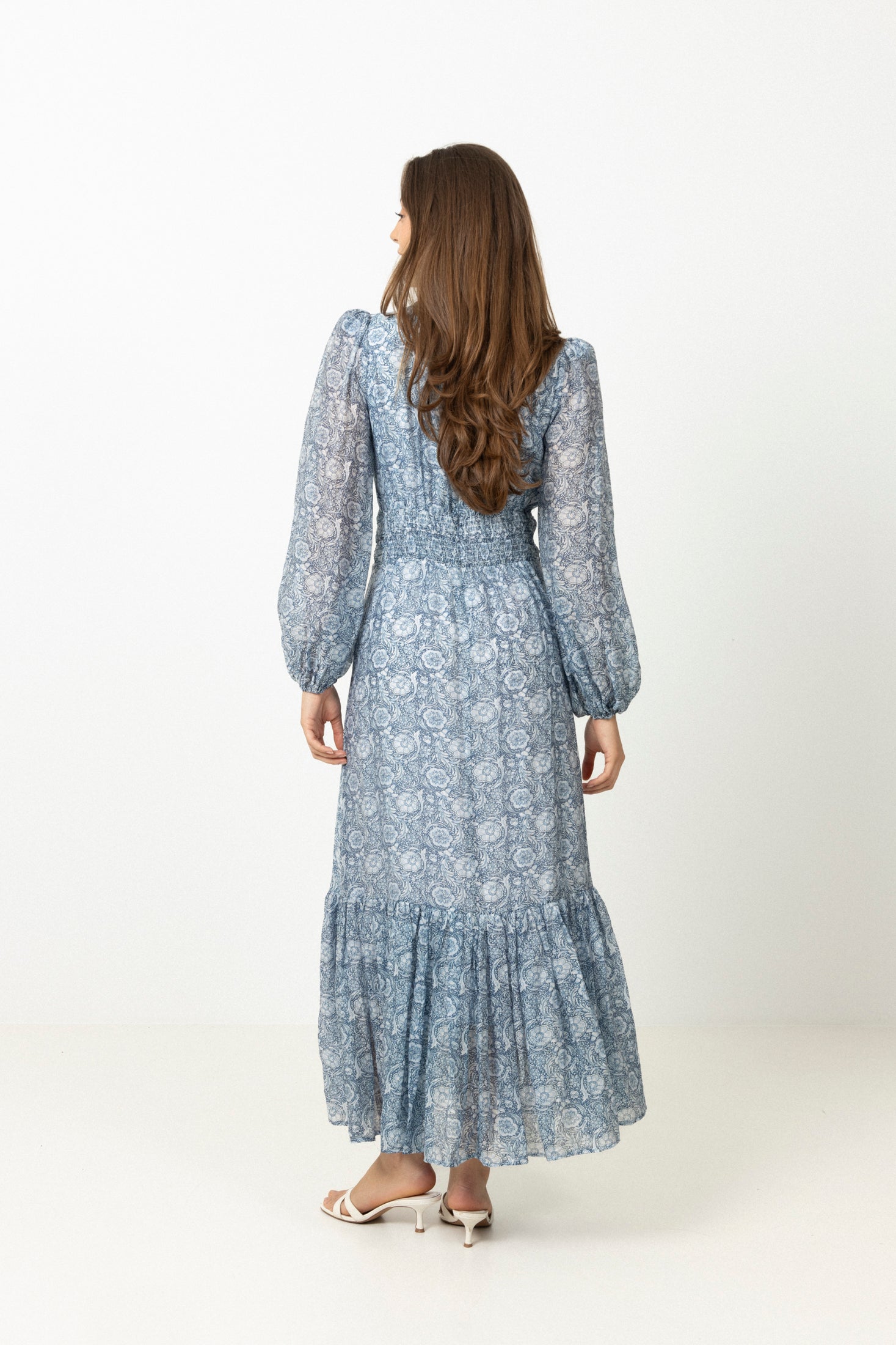 Lana Print Maxi Dress - Blue