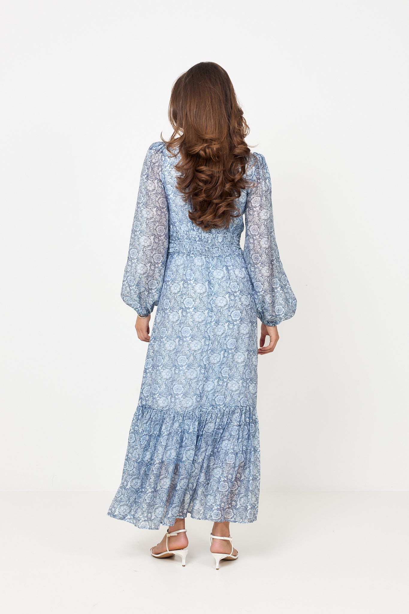 Lana Print Maxi Dress - Blue