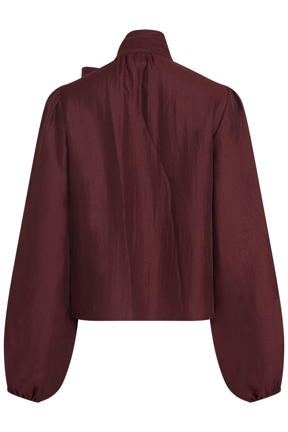 Jofrid Bow Blouse - Burgundy